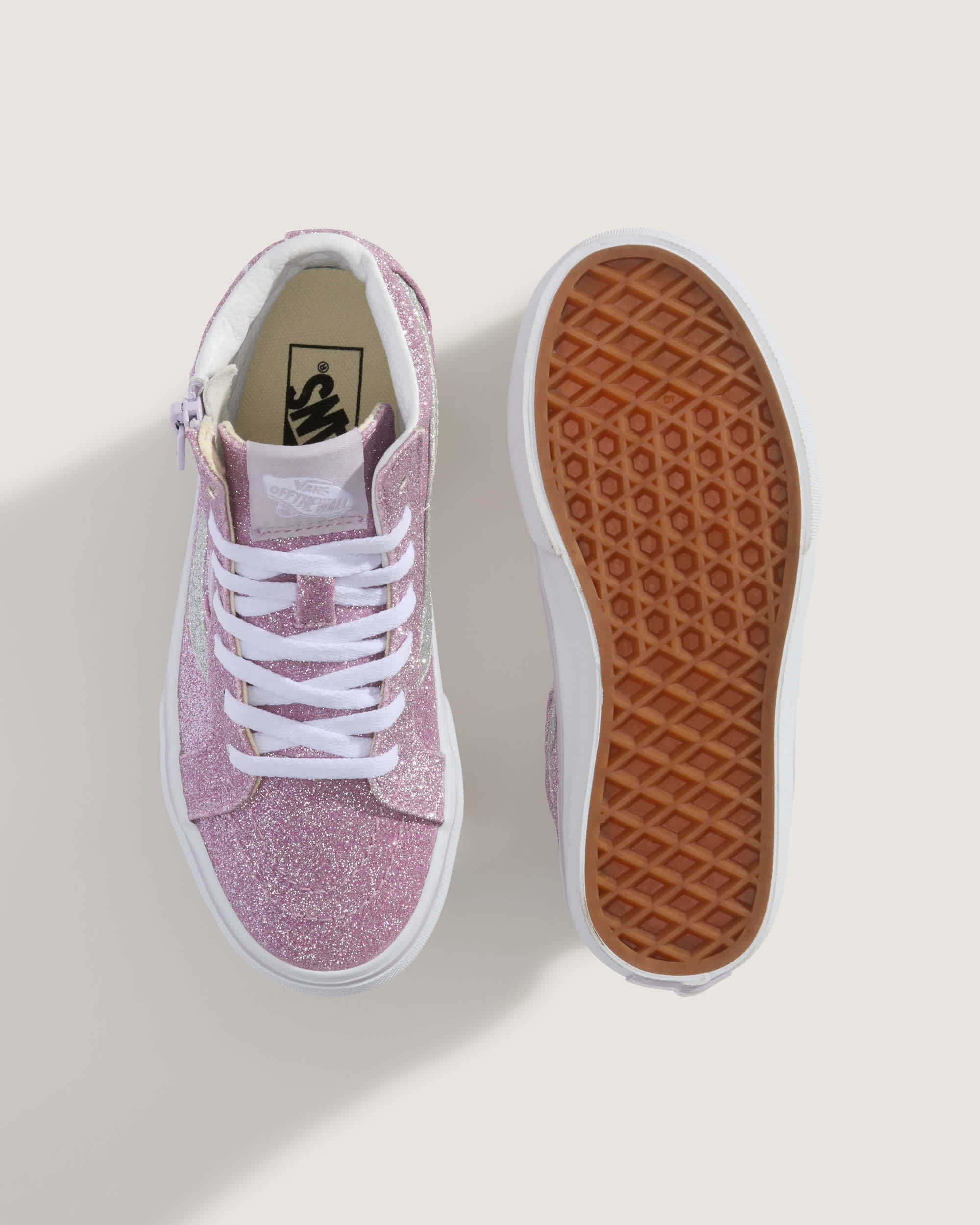 Kinder Sk8Hi Side Zip Schuhe 48 Jahre VANS Fliederfarben ALT2