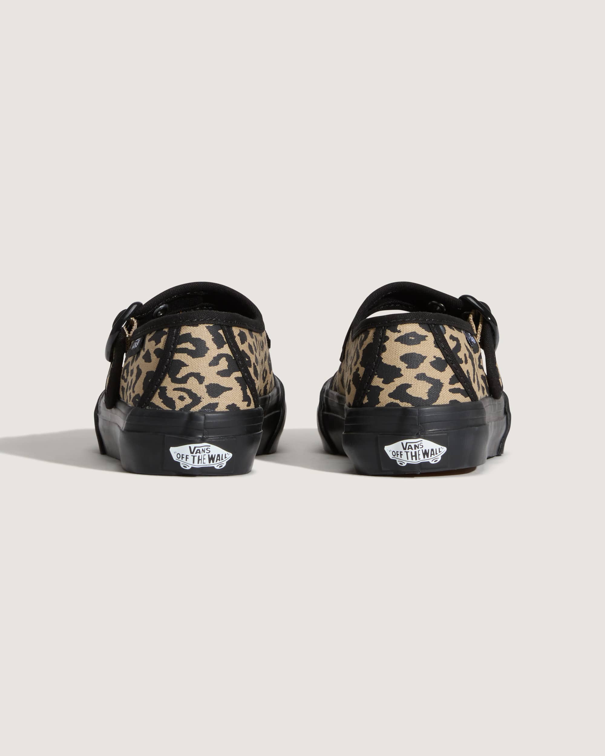 Kids Mary Jane Leopard Shoes 48 Years VANS Black ALT3
