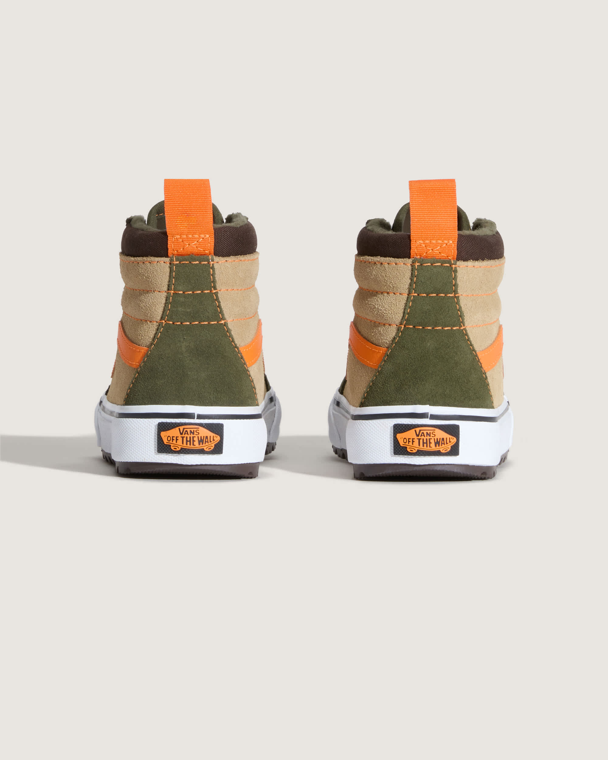 Kinder Sk8Hi Wasserabweisende Checkerboard Schuhe 814 Jahre VANS Grn ALT3