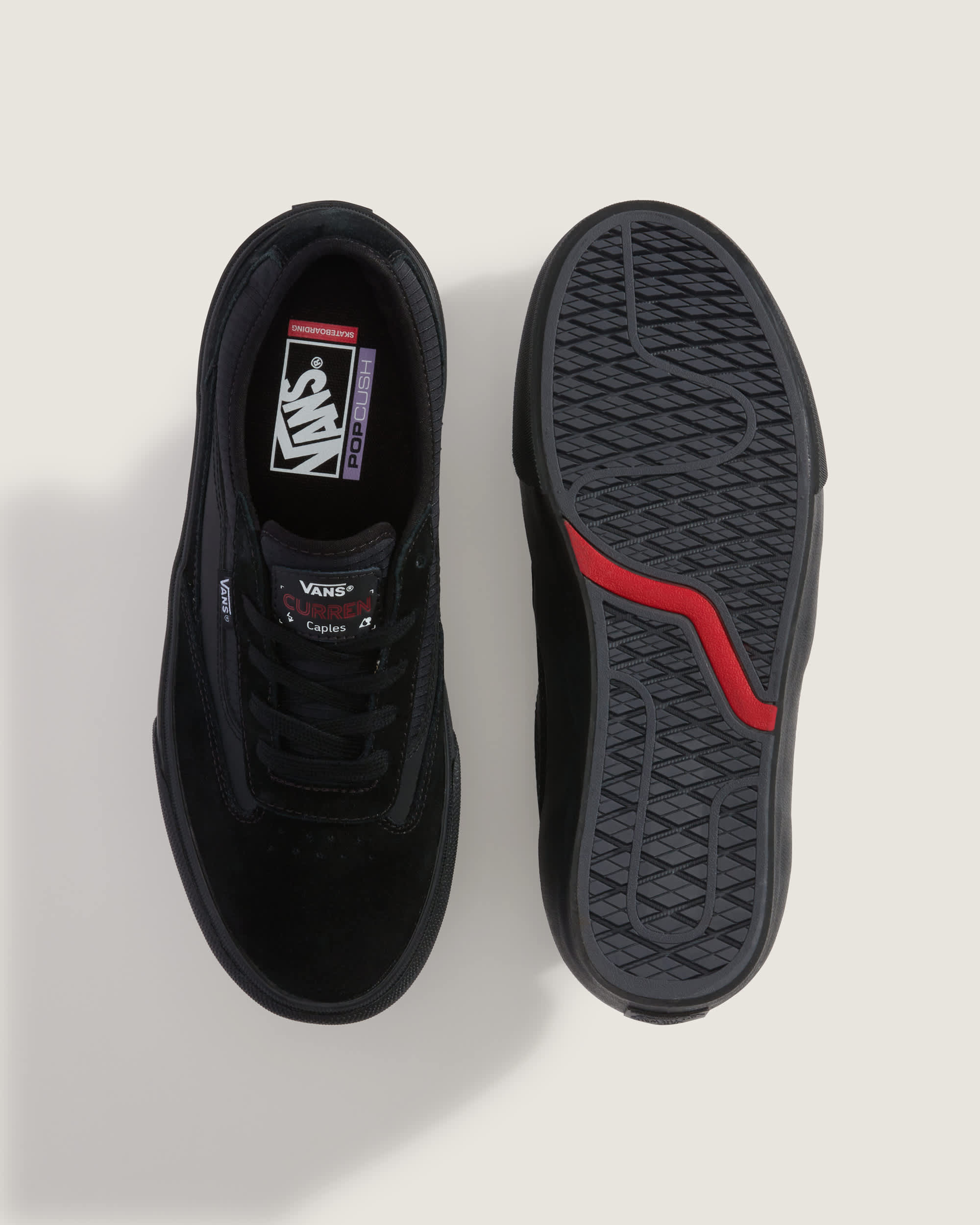 Skate Curren Caples Schuhe VANS Schwarz ALT2