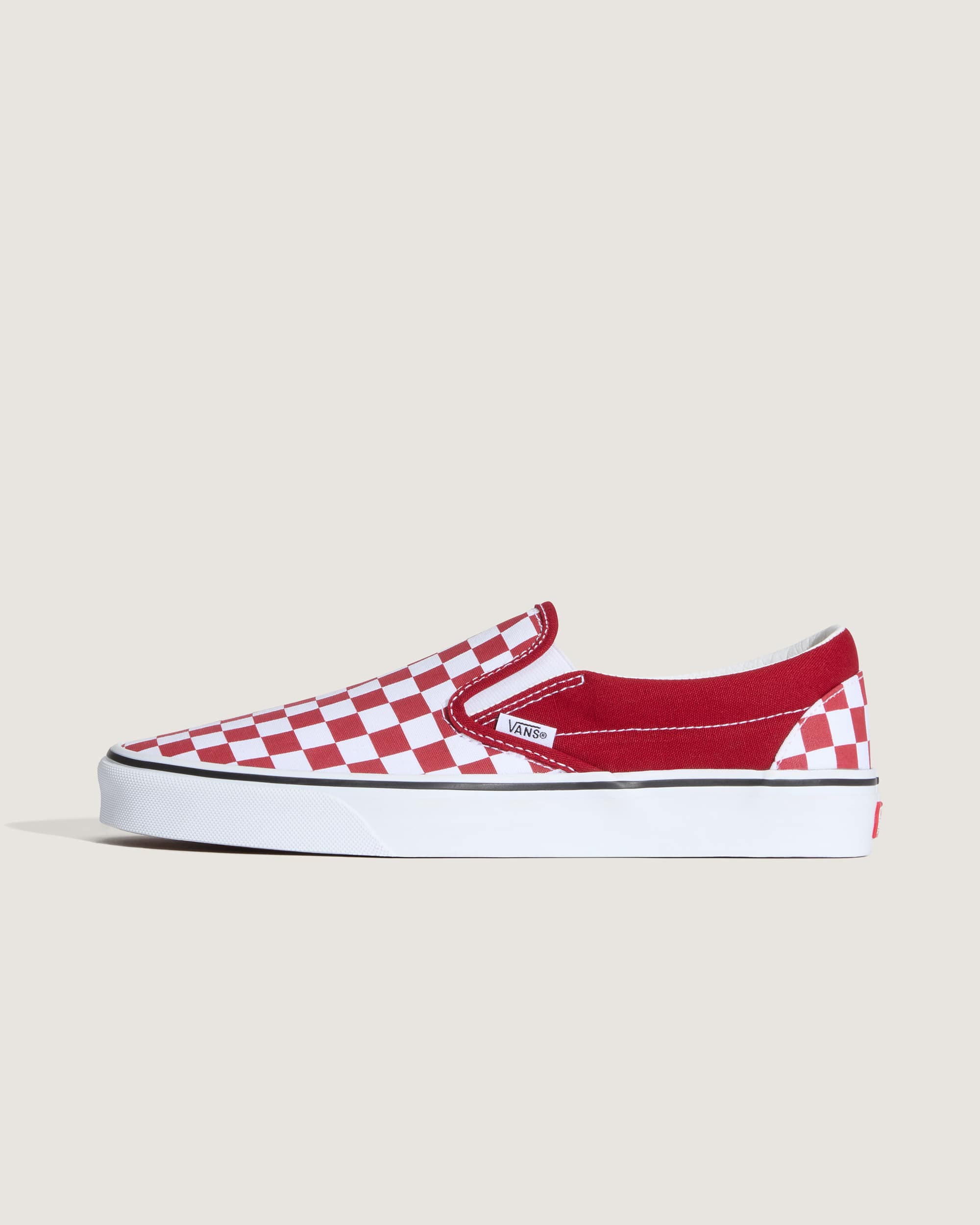 SlipOn Checkerboard Schuhe VANS Rot HERO