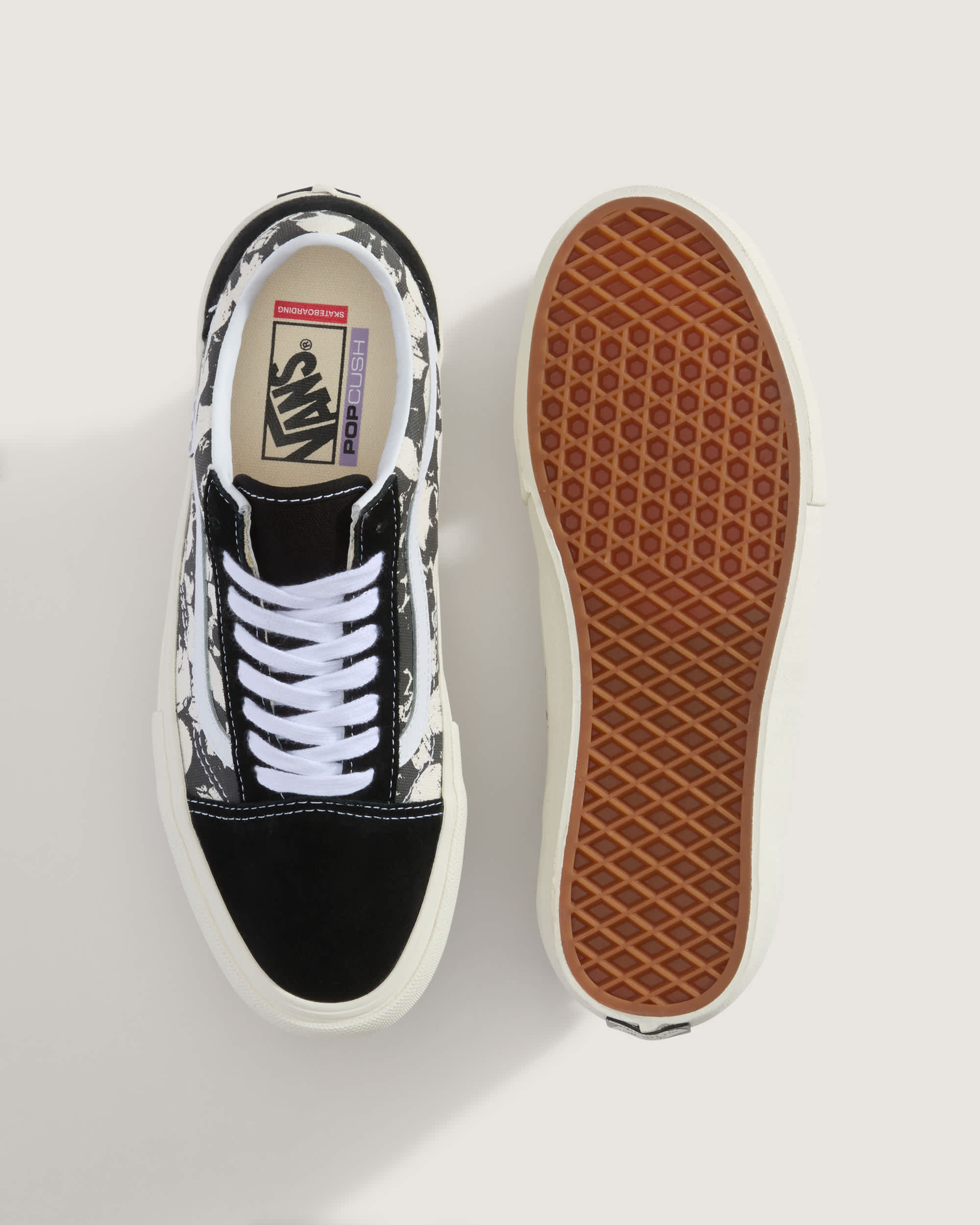 Skate Old Skool Gum Schuhe VANS Schwarz ALT2