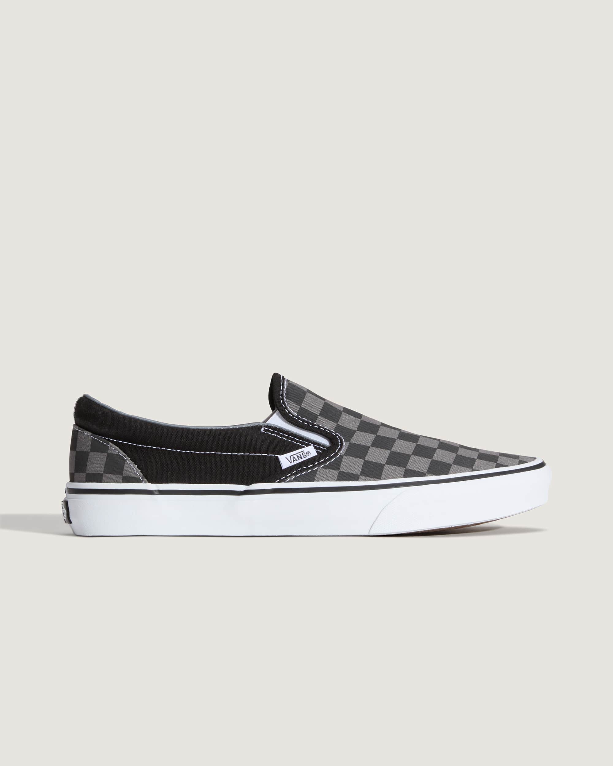 Chaussures Checkerboard Classic SlipOn VANS NoirGris ALT5