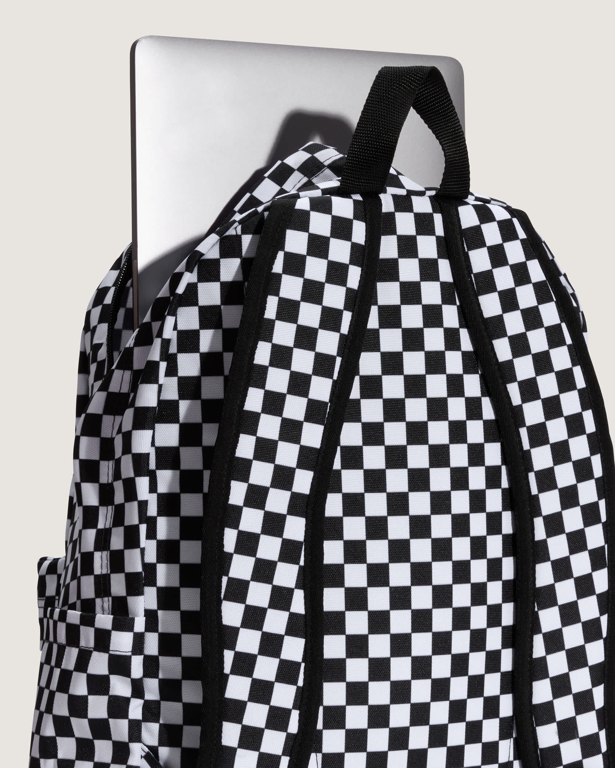Old Skool Check Rucksack VANS Schwarz ALT4