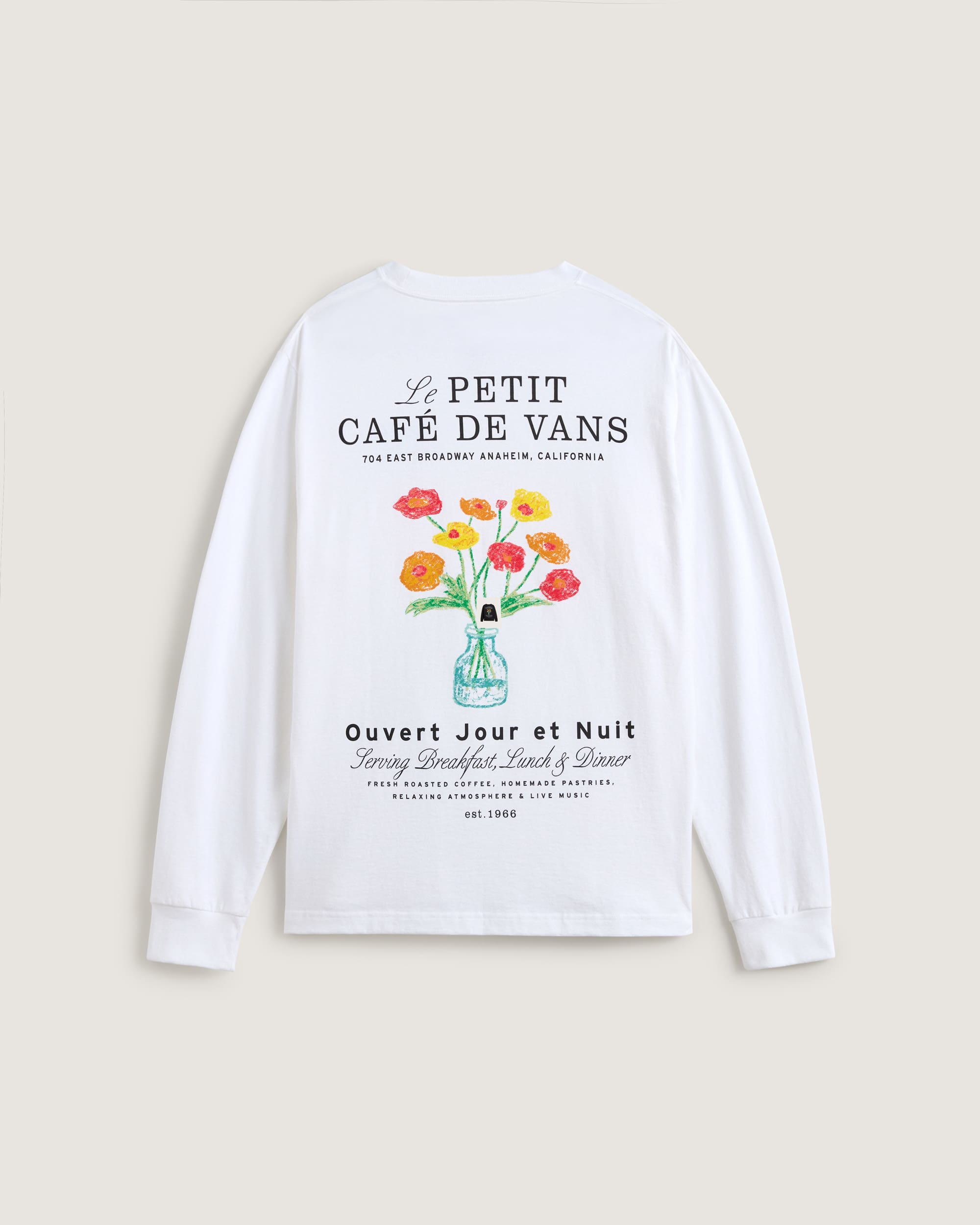 Caf Vans LangarmTShirt VANS Wei ALT1