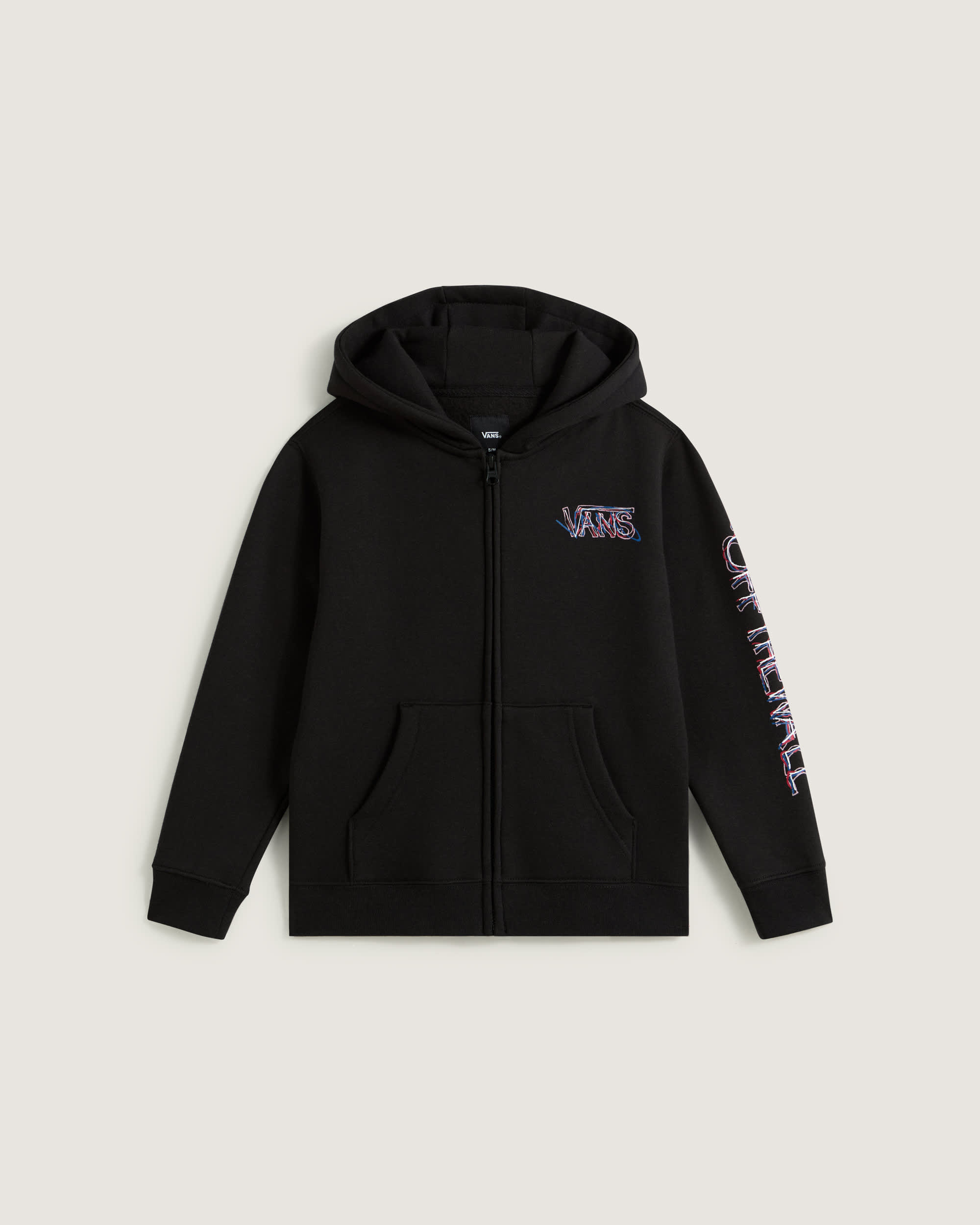 Sweat  capuche zipp Scribbled Past Enfant 814 ans VANS Noir HERO
