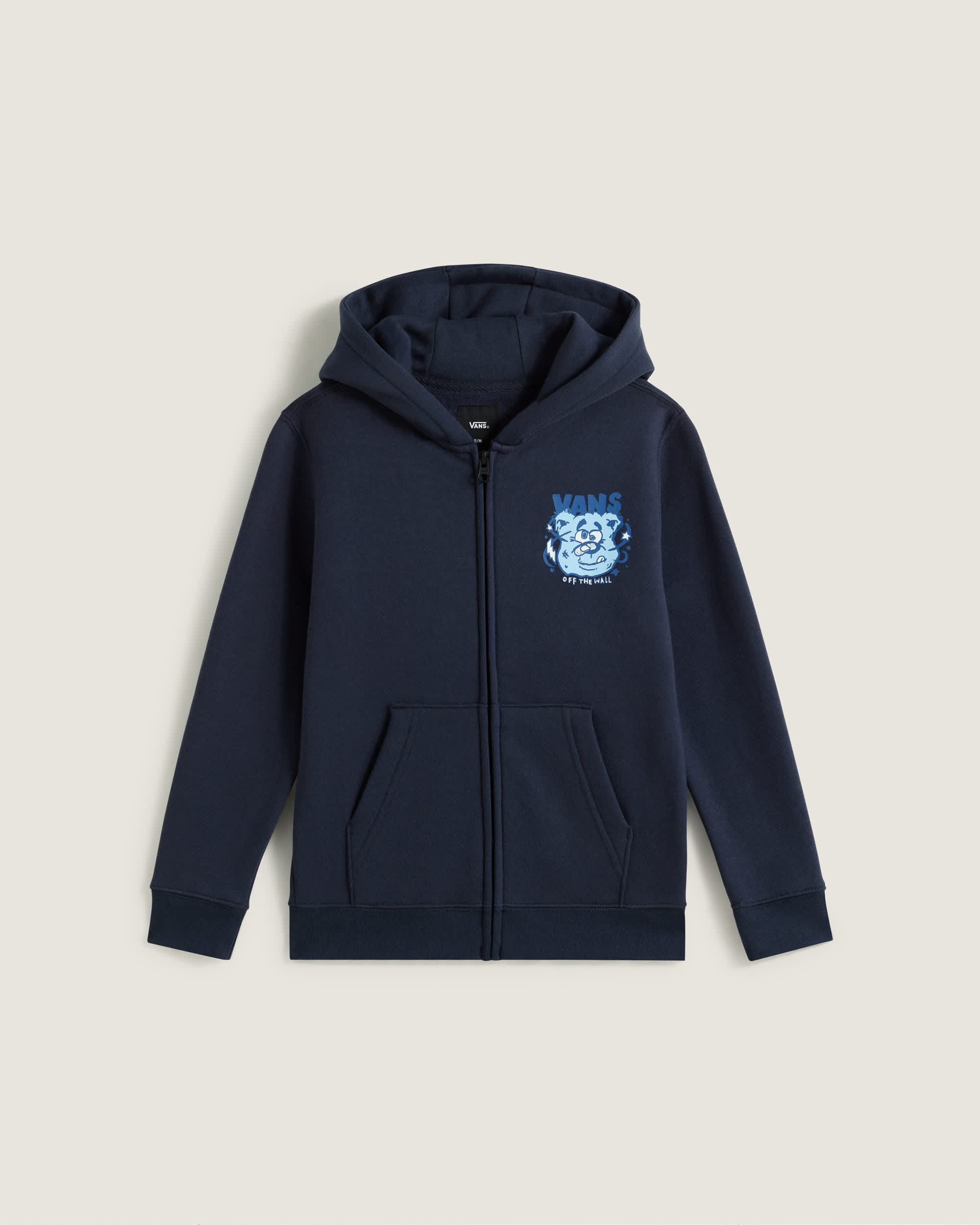 Sweat  capuche zipp Dizzy Bear Petits 48 ans VANS Bleu HERO