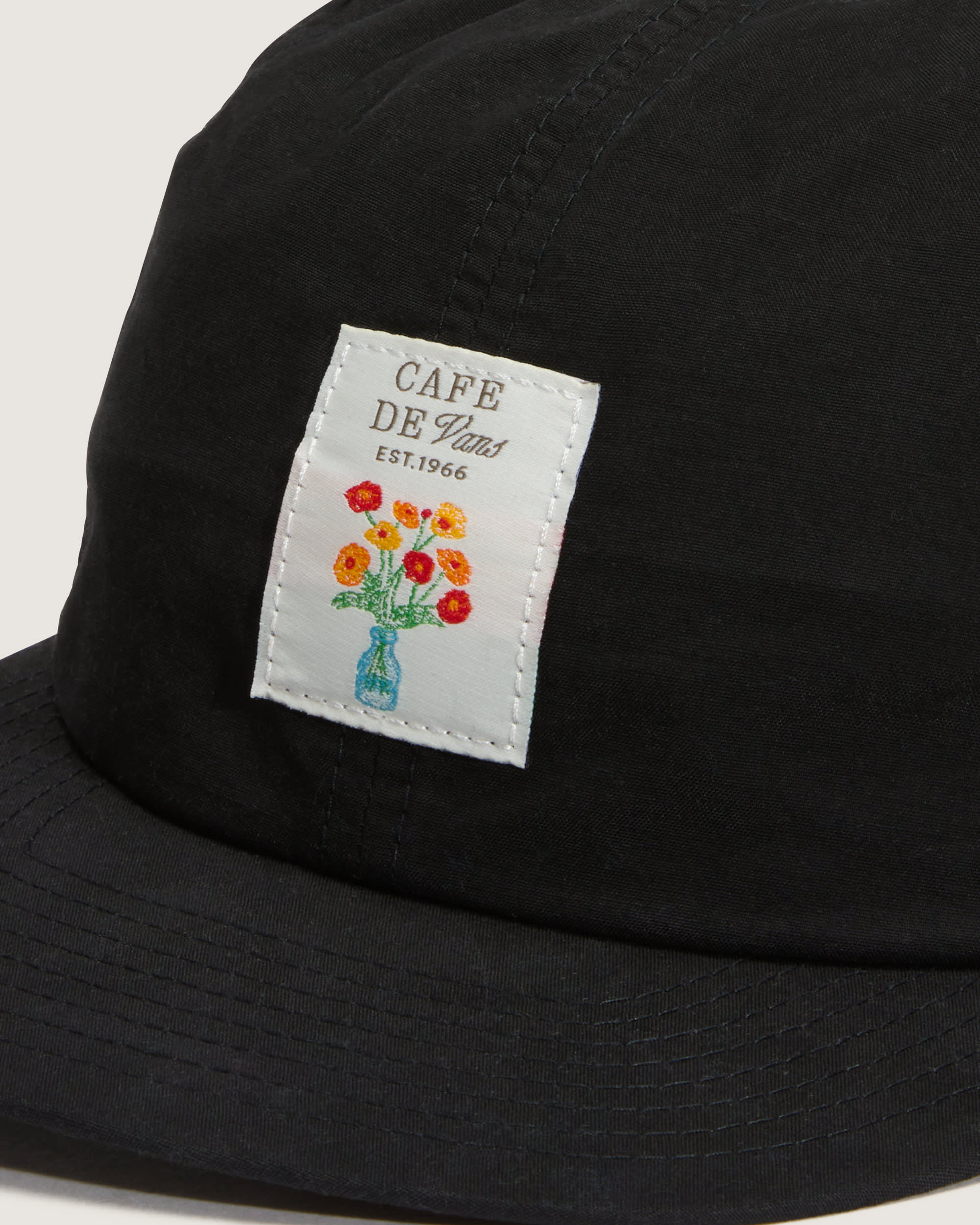 Cafe Vans Snapback Hat VANS Black ALT2