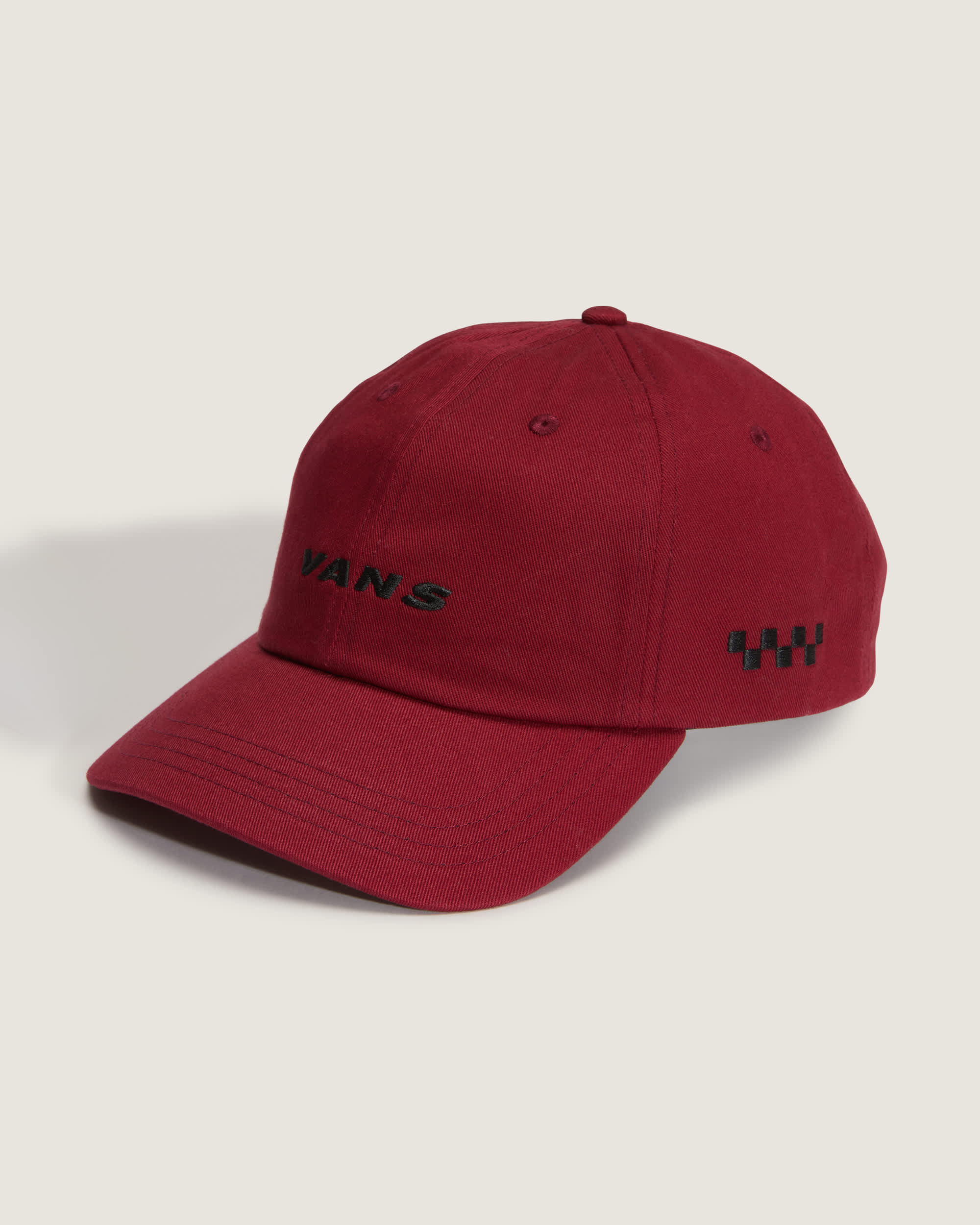 Check Side Snapback Cap VANS Bordeaux HERO