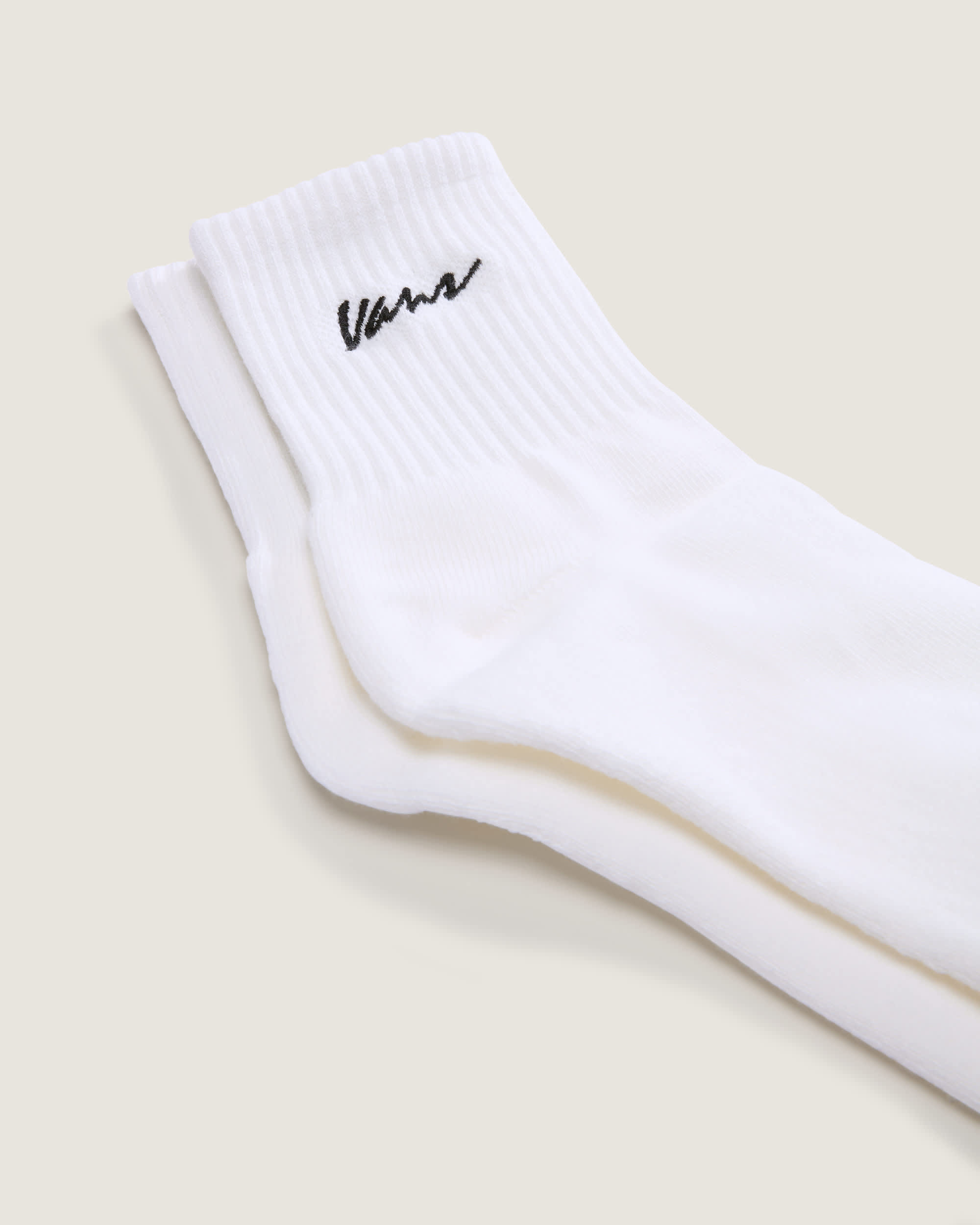 Classic Script Half Crew Socken 1 Paar VANS Wei ALT2