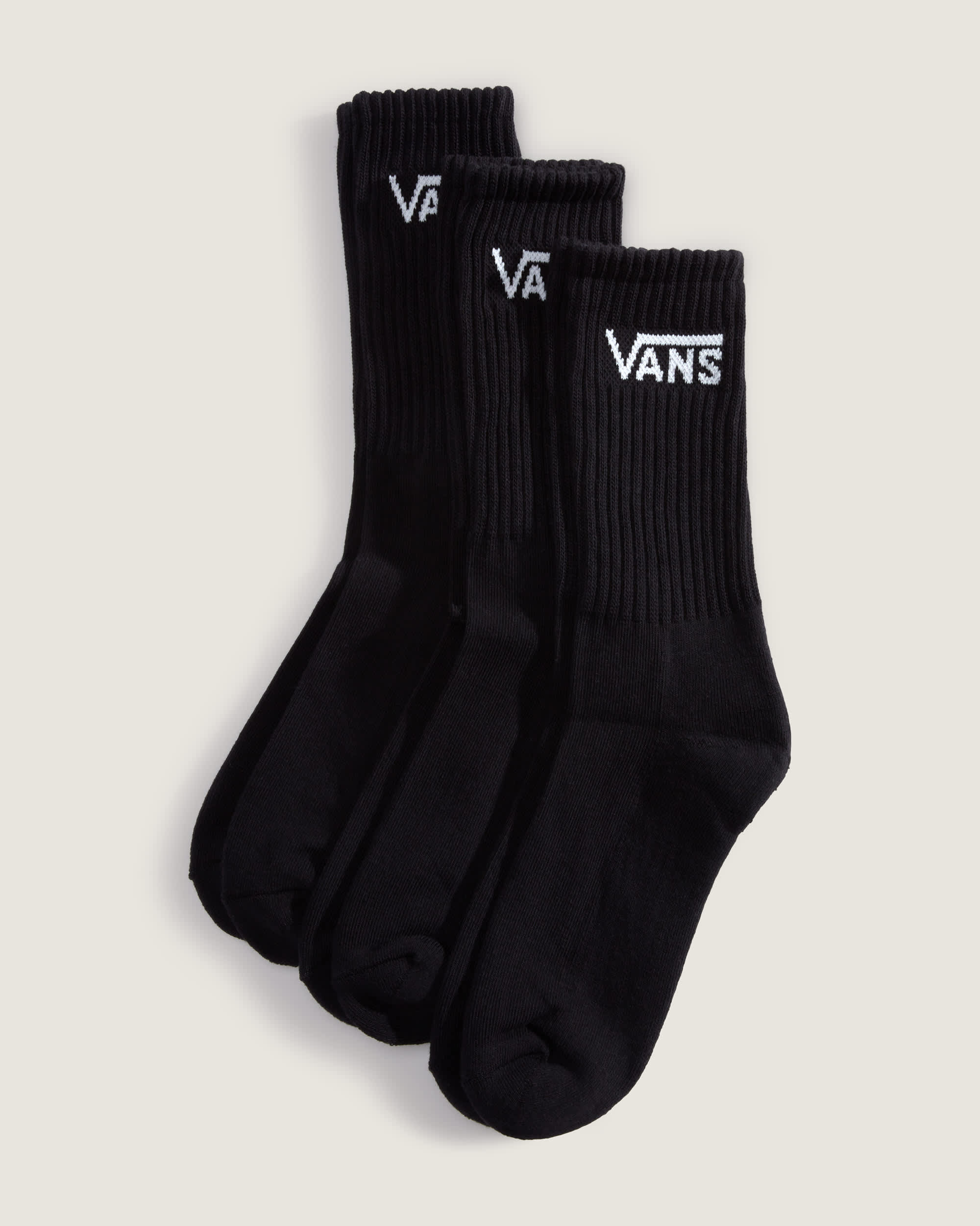 Classic Crew Socken 3 Paar VANS Schwarz HERO