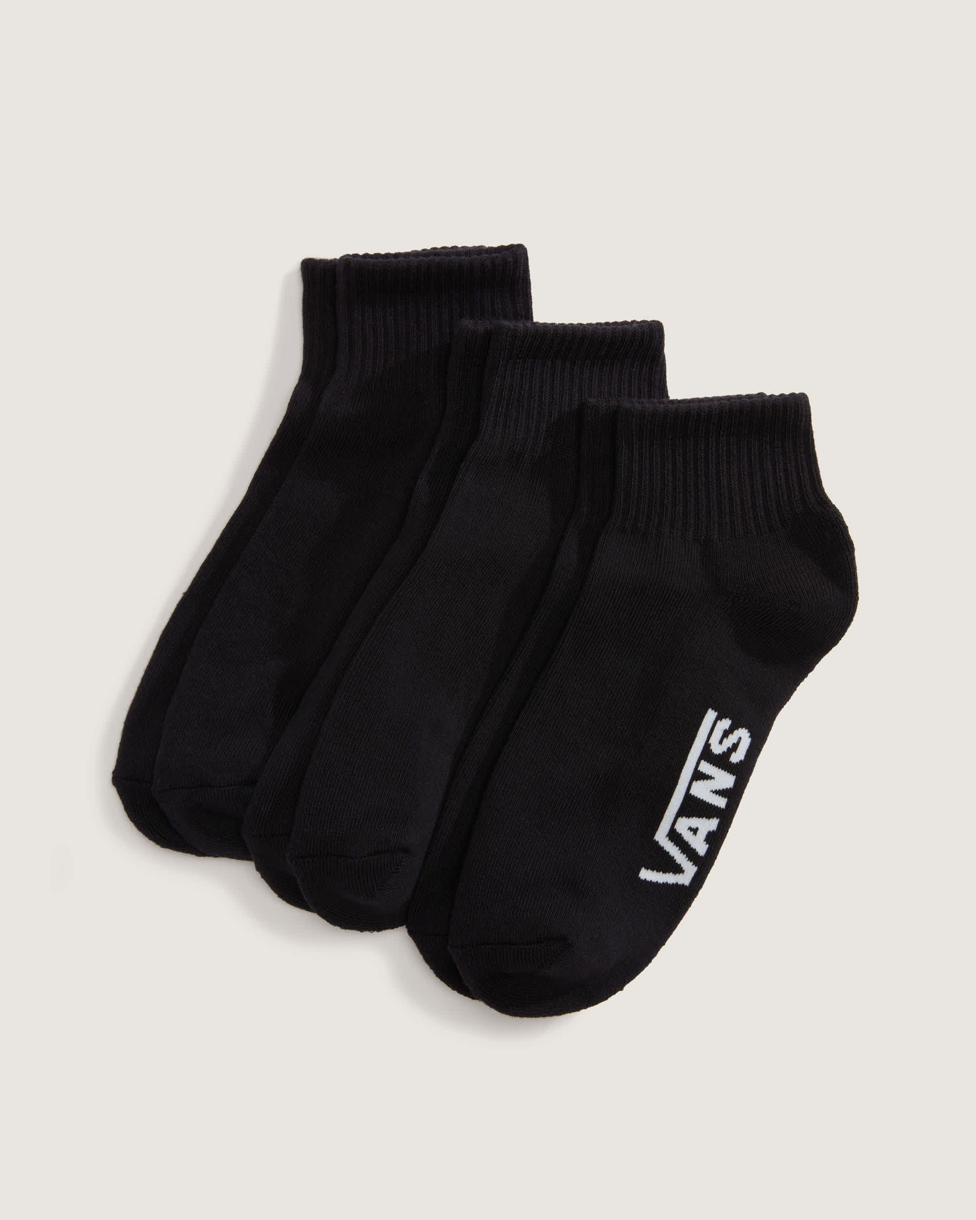 Classic Quarter Crew Socken 3 Paar VANS Schwarz HERO