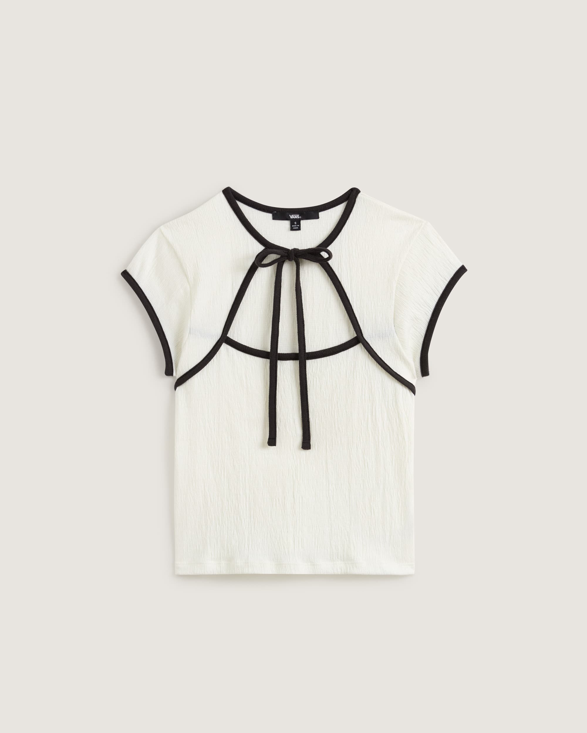 Tshirt avec liens  lencolure Kari VANS Blanc HERO