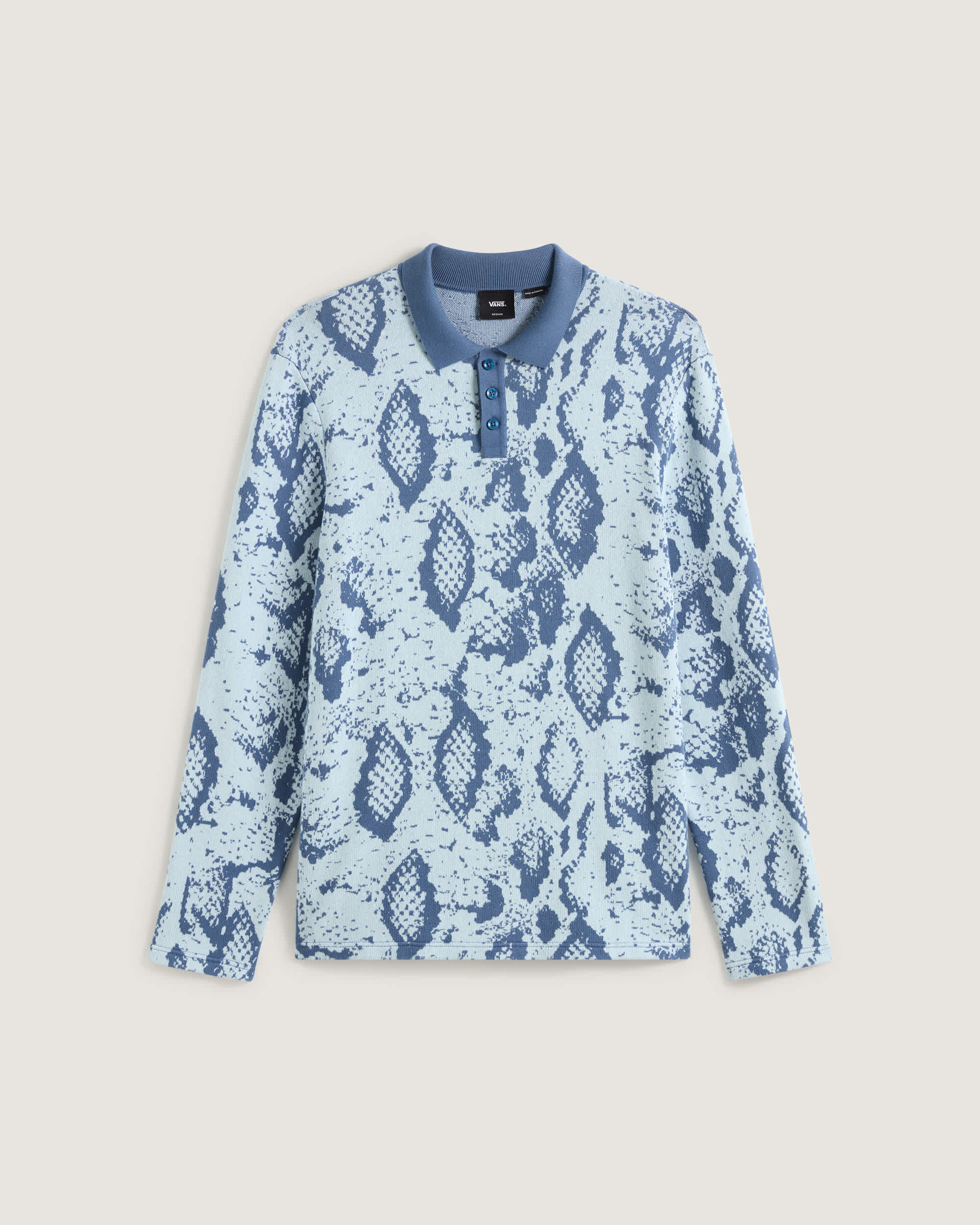 Polo a maniche lunghe Raw Instinct VANS Blu HERO