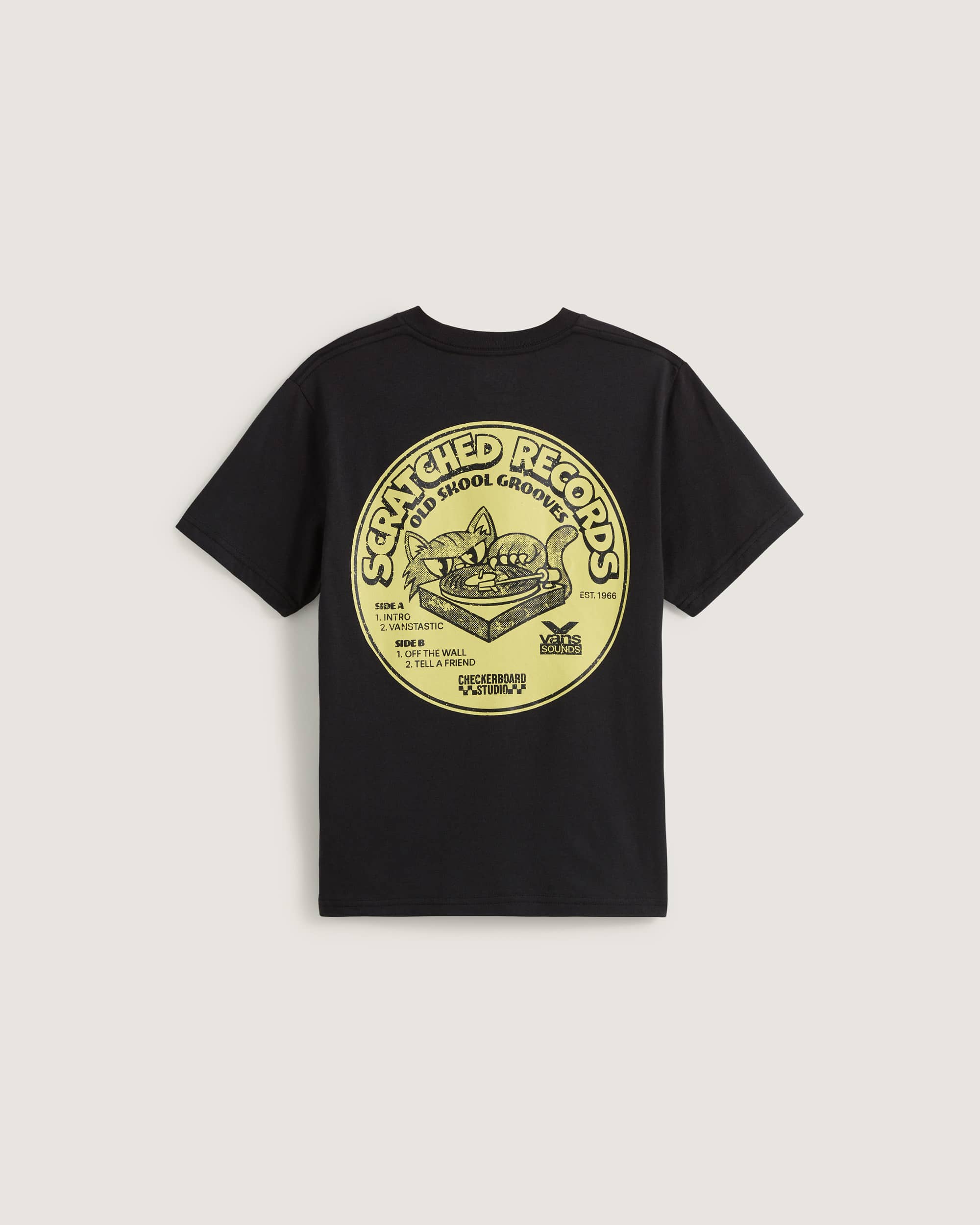 Kinder Scratched Records TShirt 814 Jahre VANS Schwarz ALT1