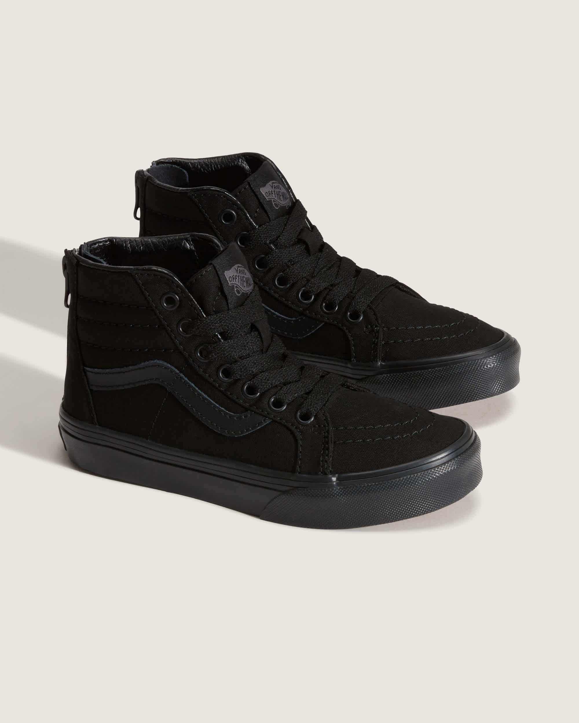Kleine Kinder SK8Hi Zip Schuhe 48 Jahre VANS Schwarz ALT1