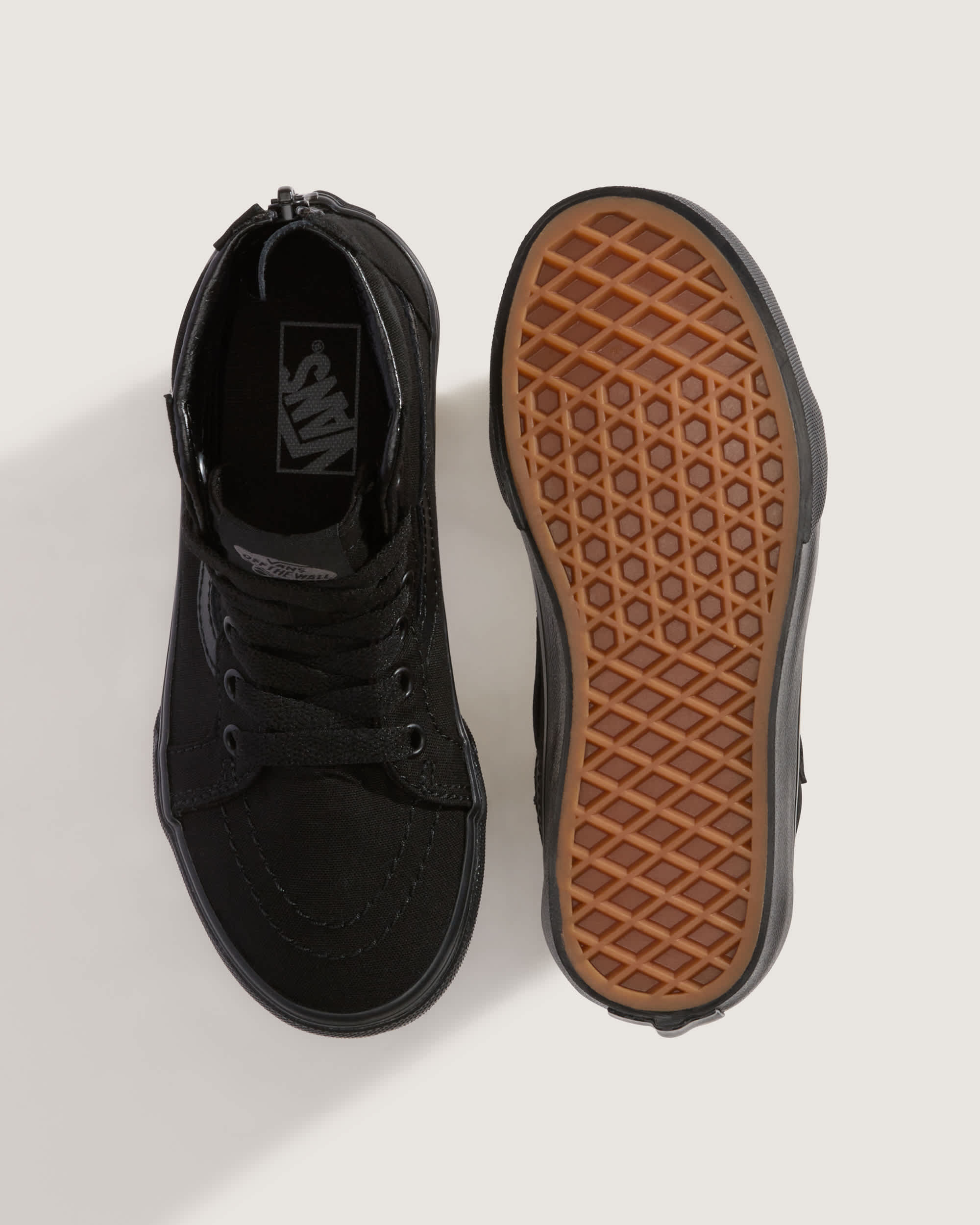 Kleine Kinder SK8Hi Zip Schuhe 48 Jahre VANS Schwarz ALT2