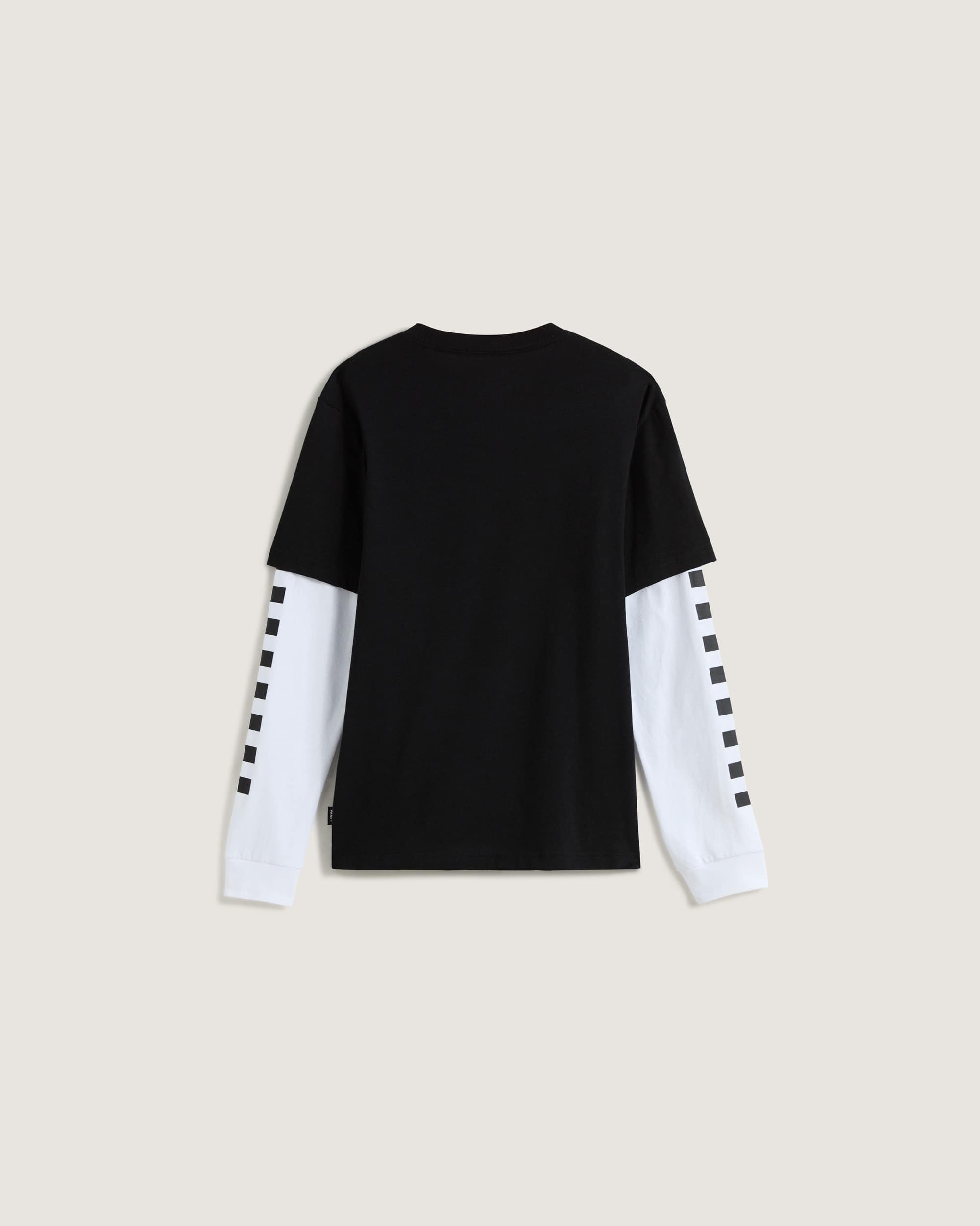Tshirt Long Check Twofer Enfant 814 ans VANS Noir ALT1