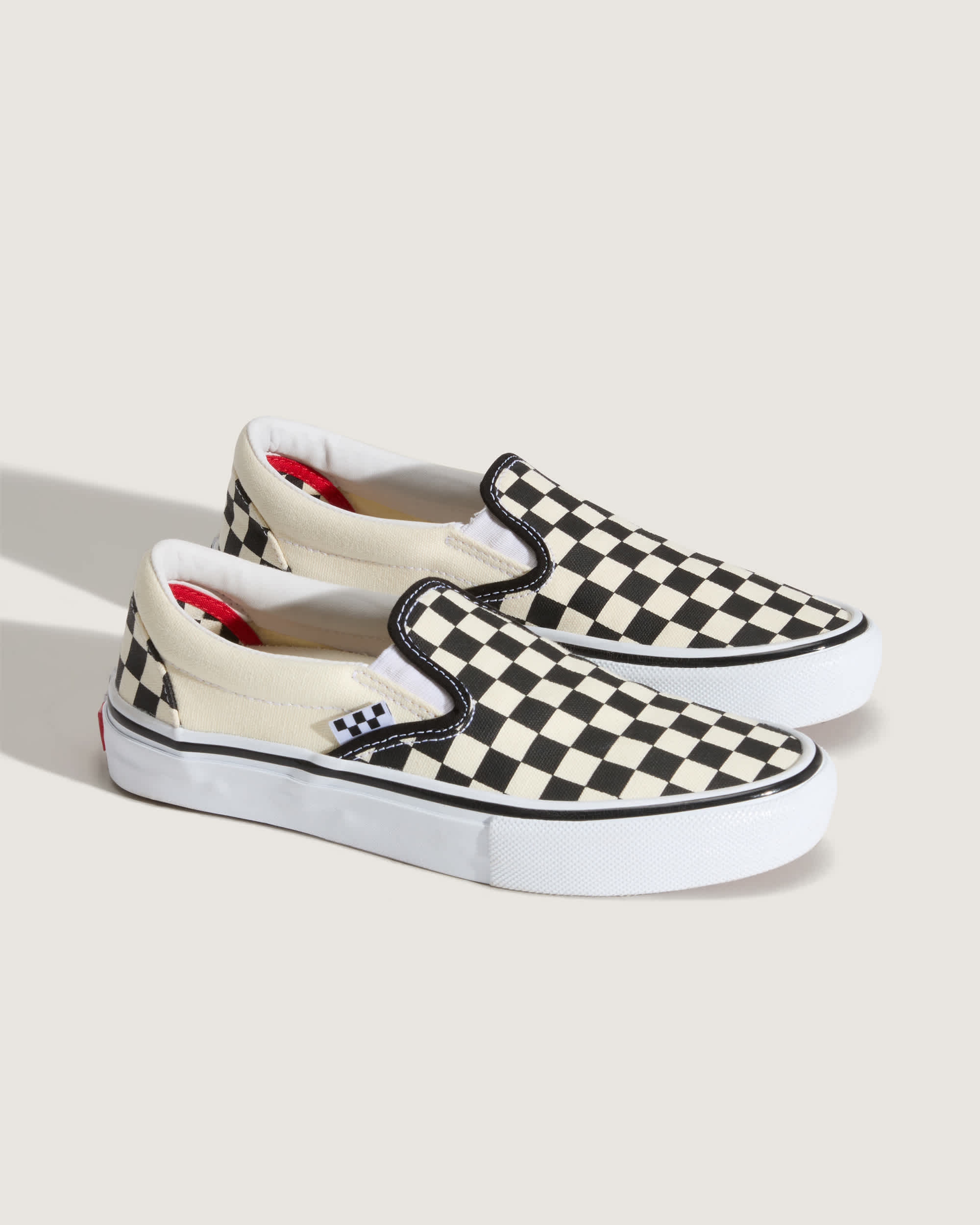 Skate Checkerboard SlipOn Shoes VANS BlackWhite ALT1