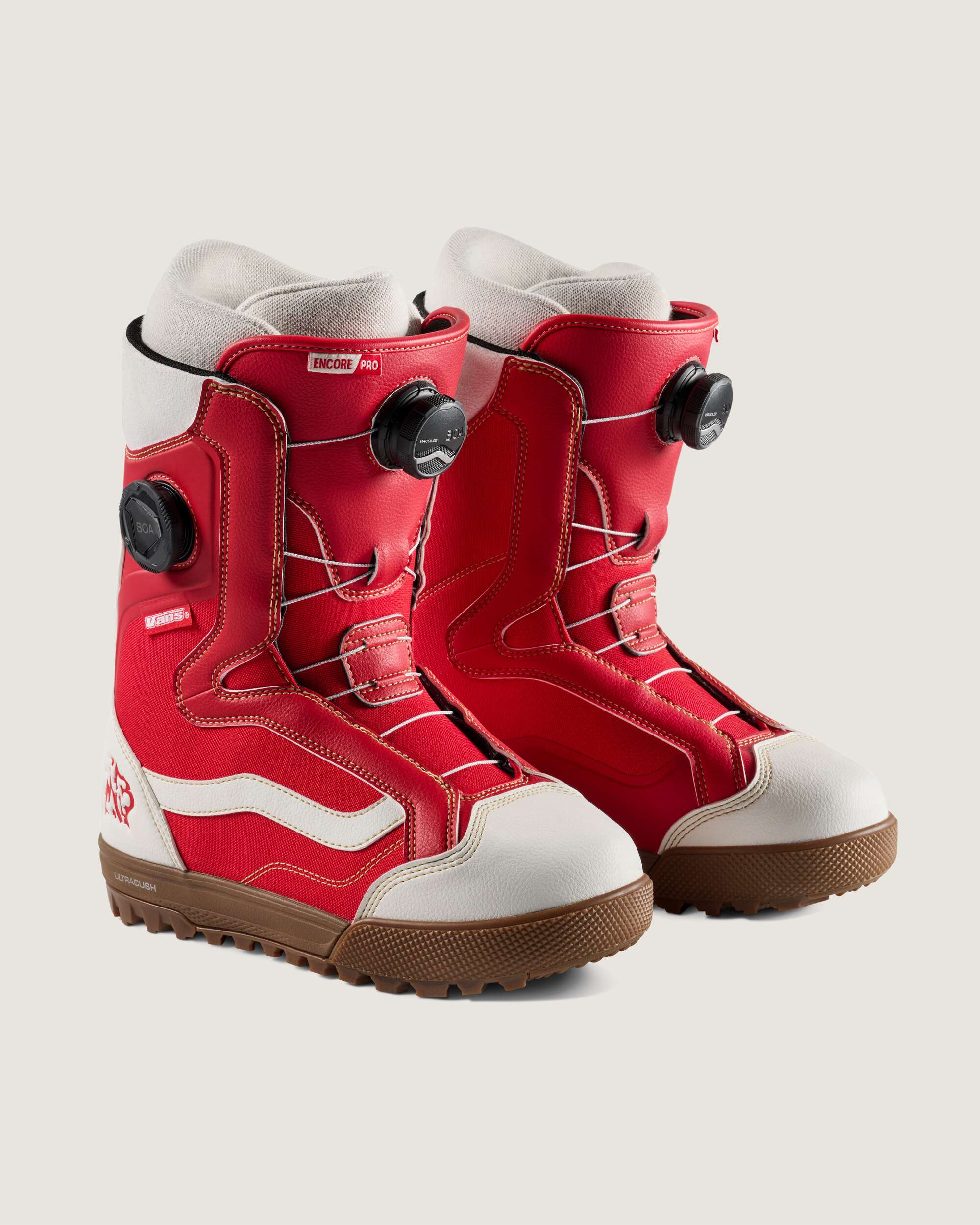 Womens Encore Pro Snowboard Boot VANS Red HERO