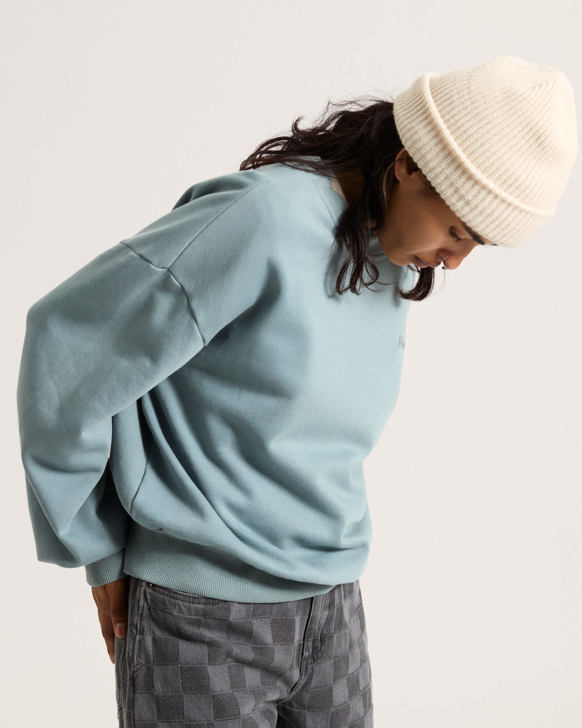 Sudadera de cuello redondo Retro VANS Gris ALT2