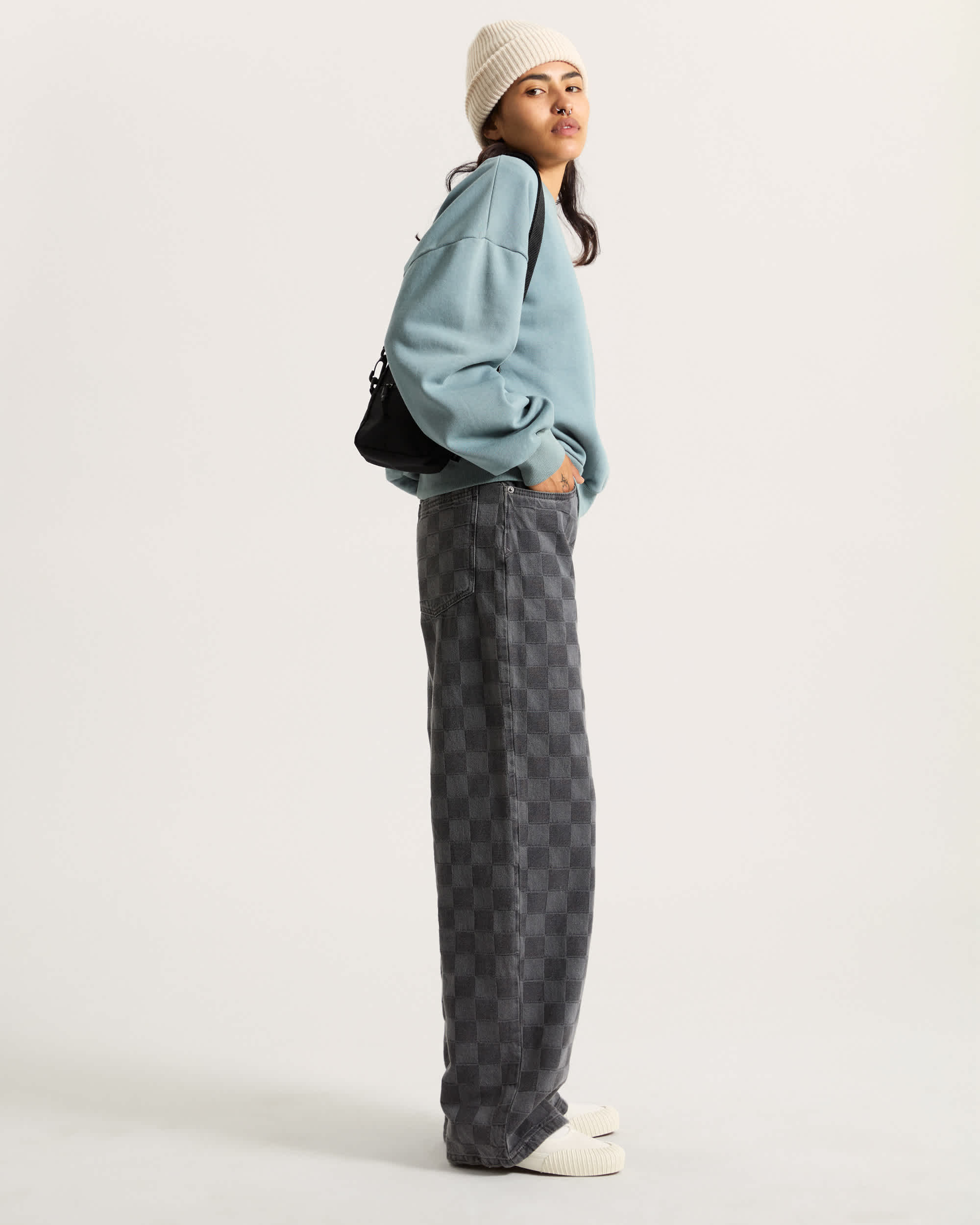 Sudadera de cuello redondo Retro VANS Gris ALT5