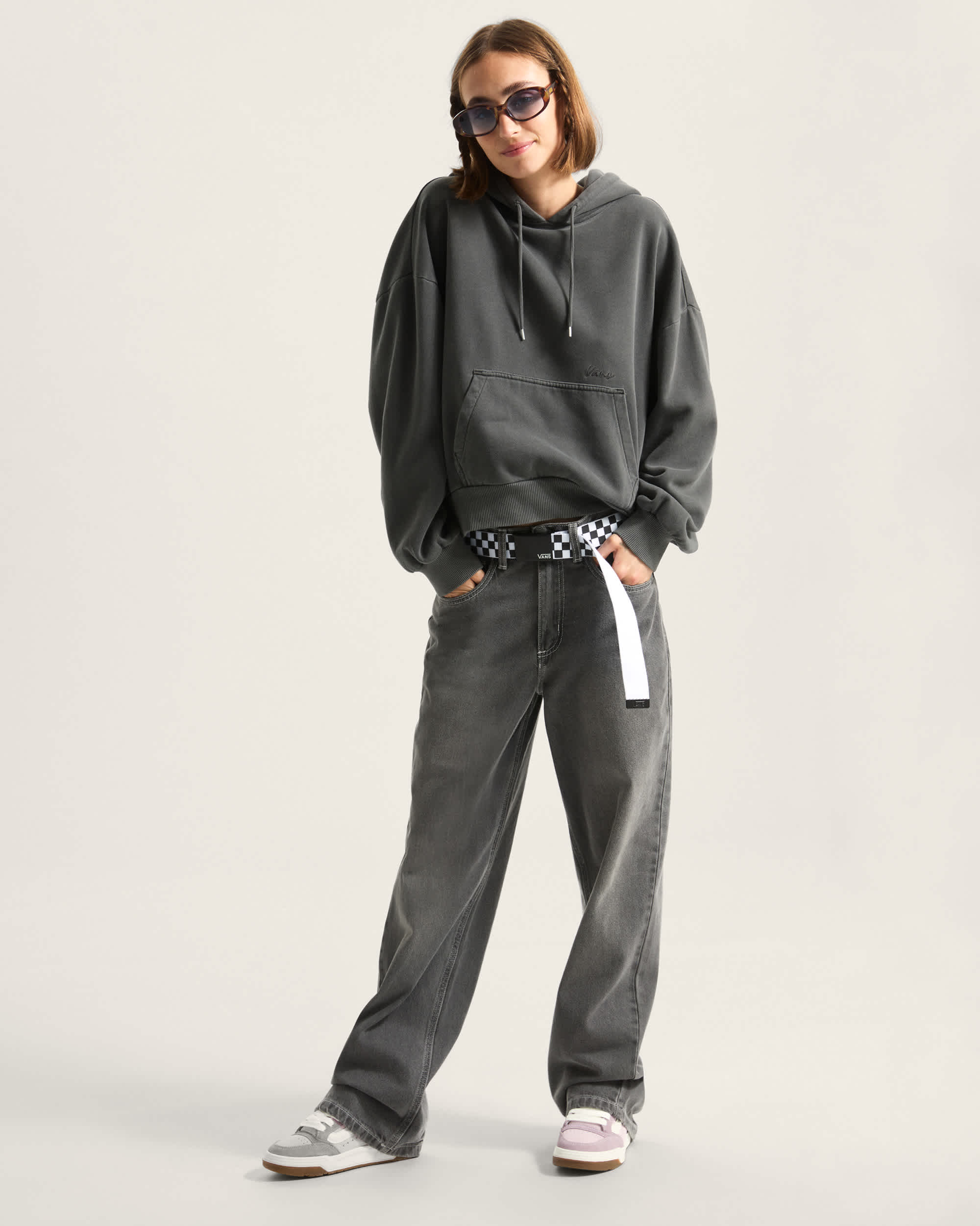 Retro Hoodie VANS Grau ALT4