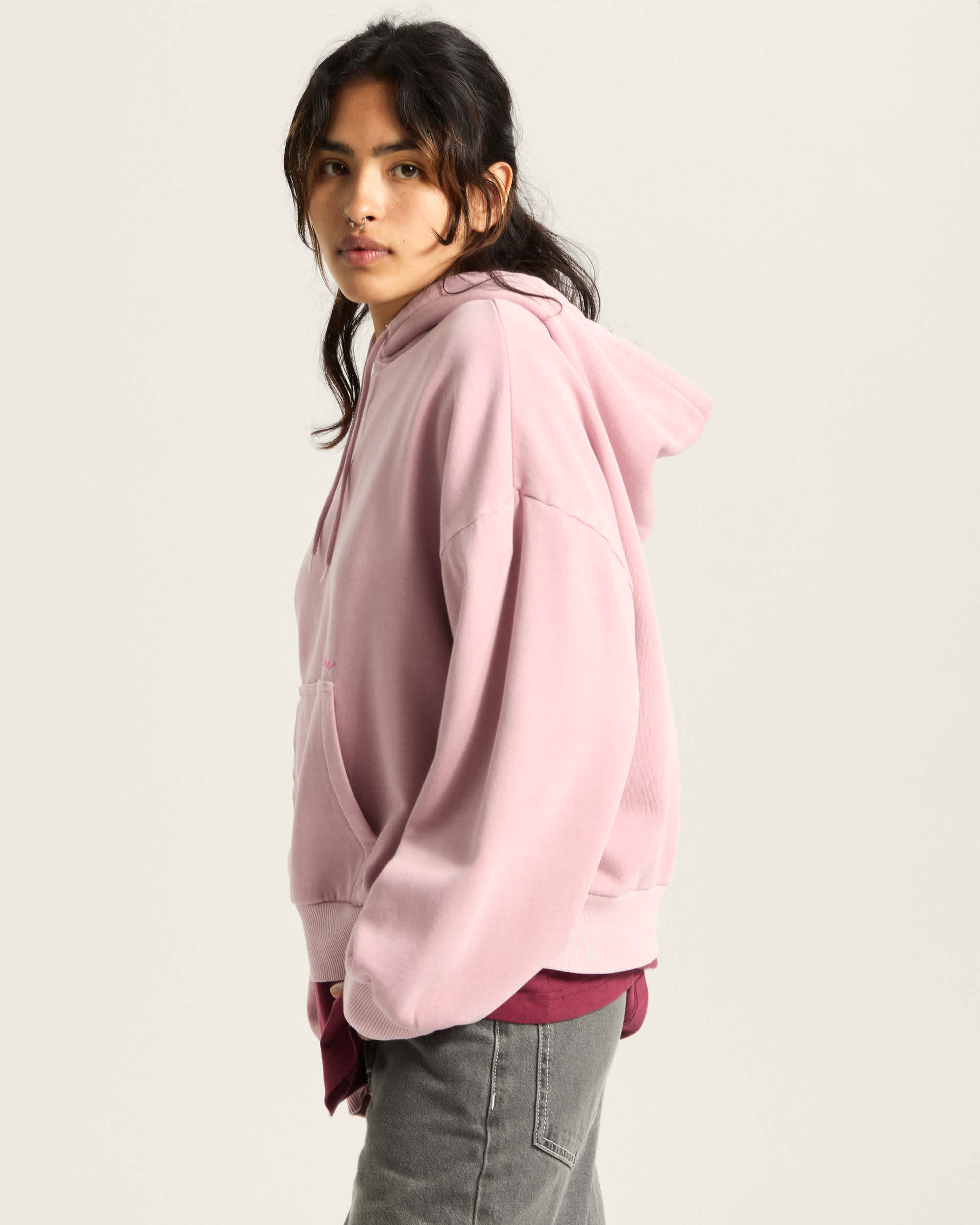 Retro Hoodie VANS Rosa ALT4