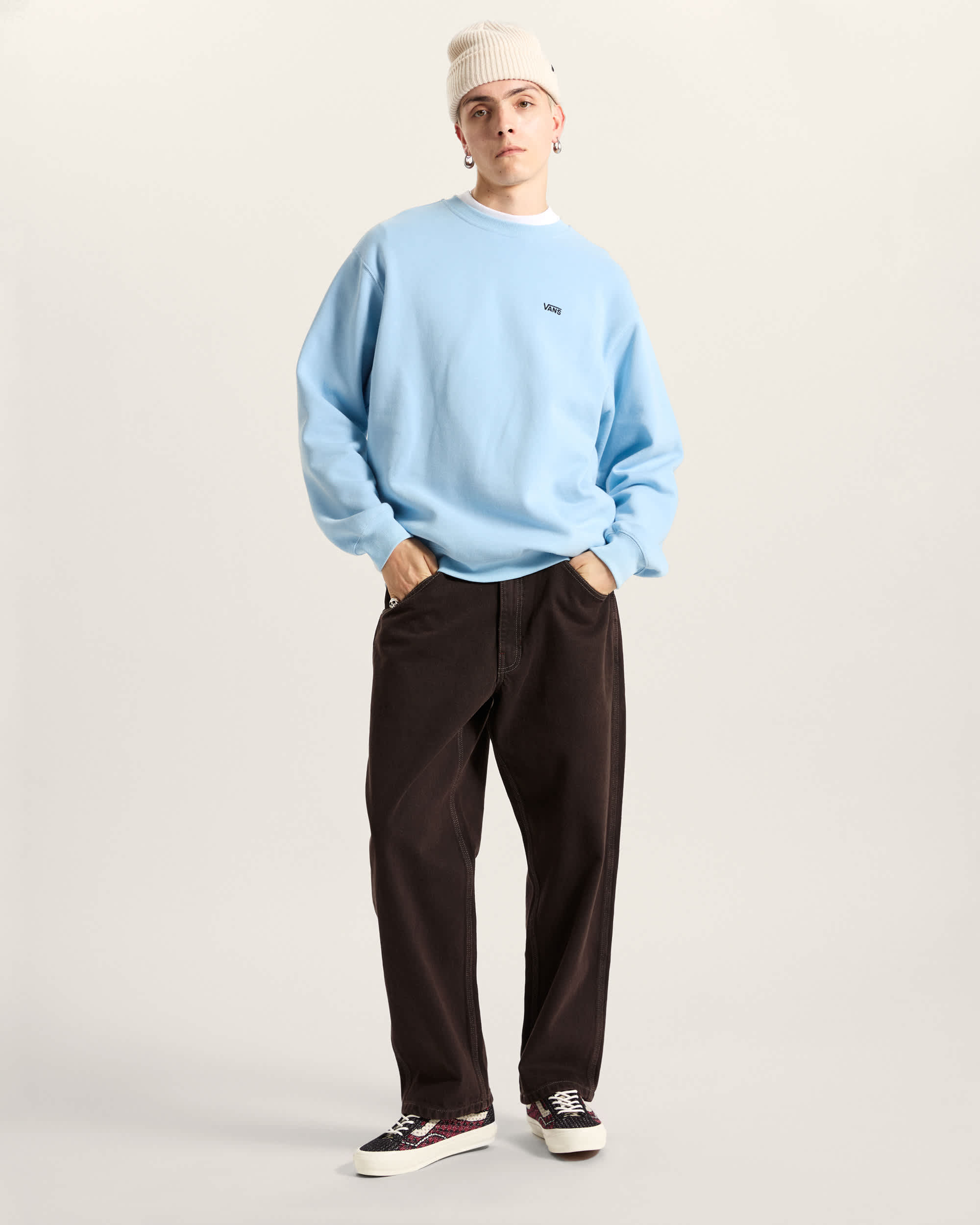 Left Chest II Sweatshirt mit Rundhalsausschnitt VANS Blau ALT5