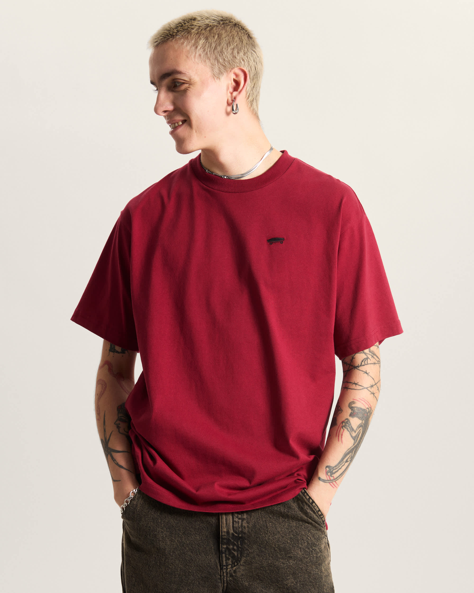 Salton Loose TShirt VANS Bordeaux ALT2