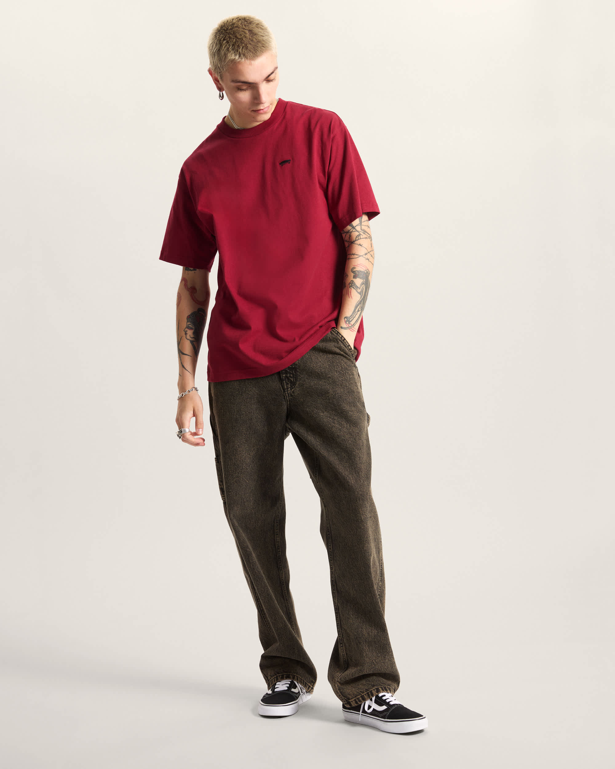 Salton Loose TShirt VANS Bordeaux ALT5