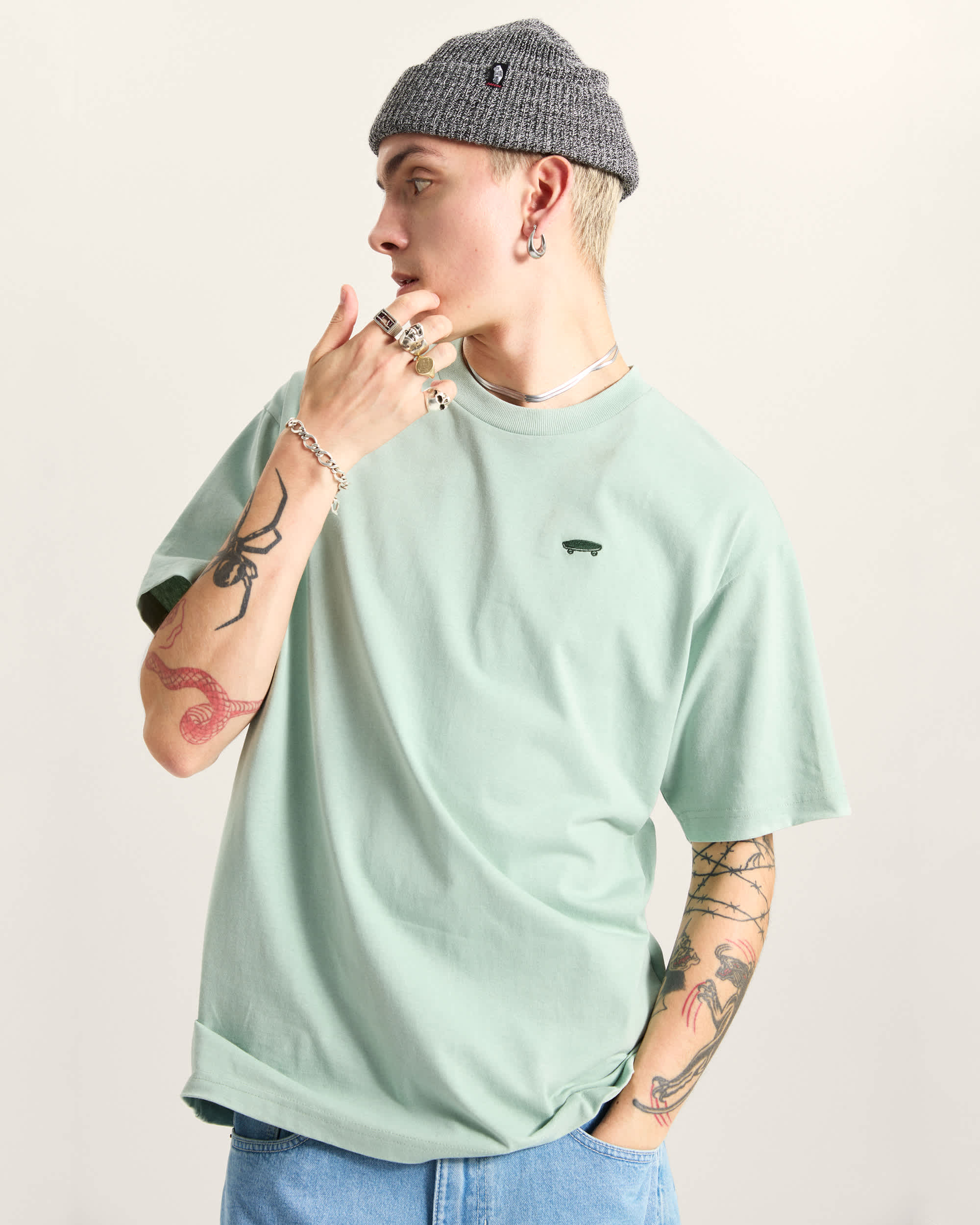 Salton Loose TShirt VANS Grn ALT2
