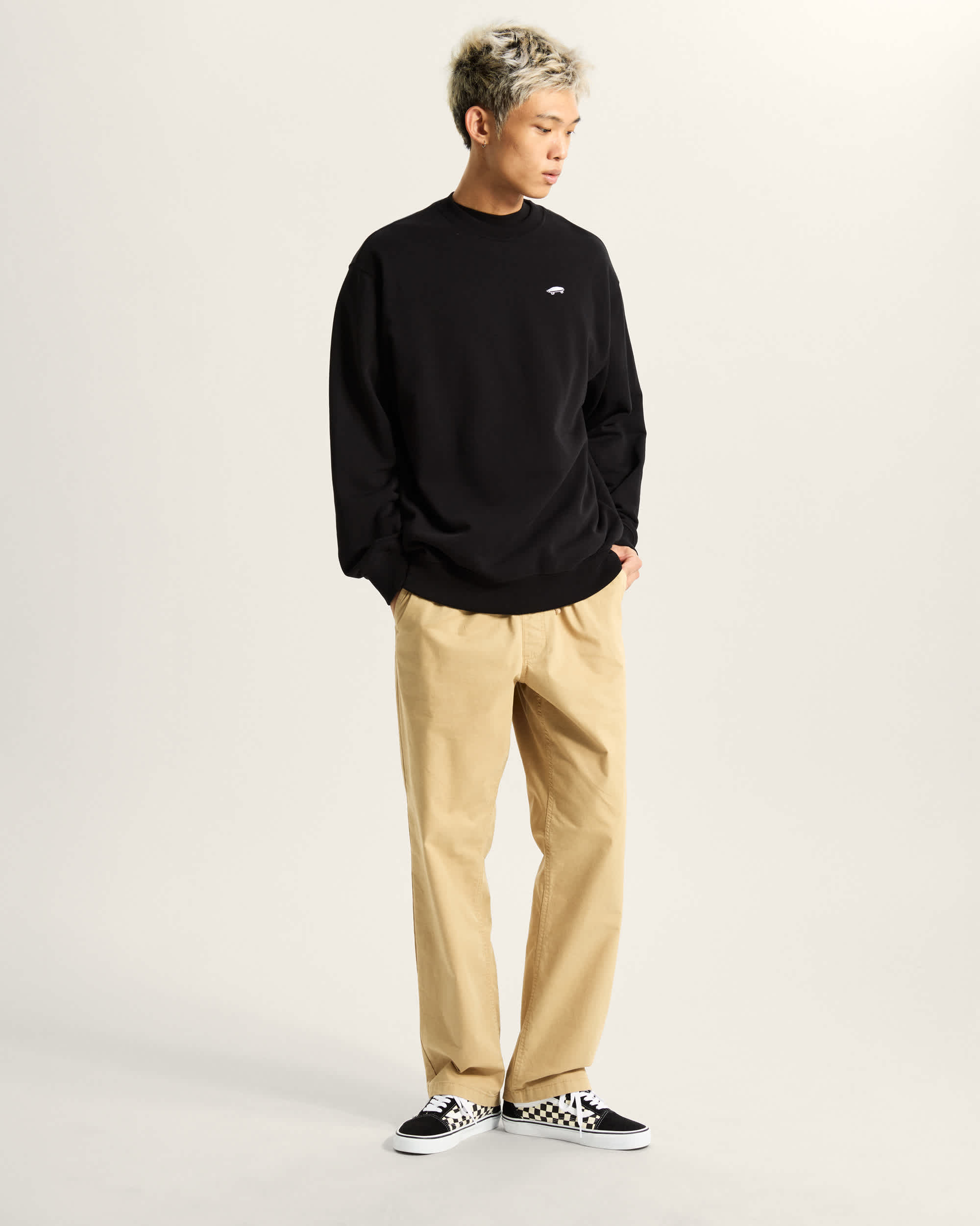 Salton RundhalsSweatshirt VANS Schwarz ALT4