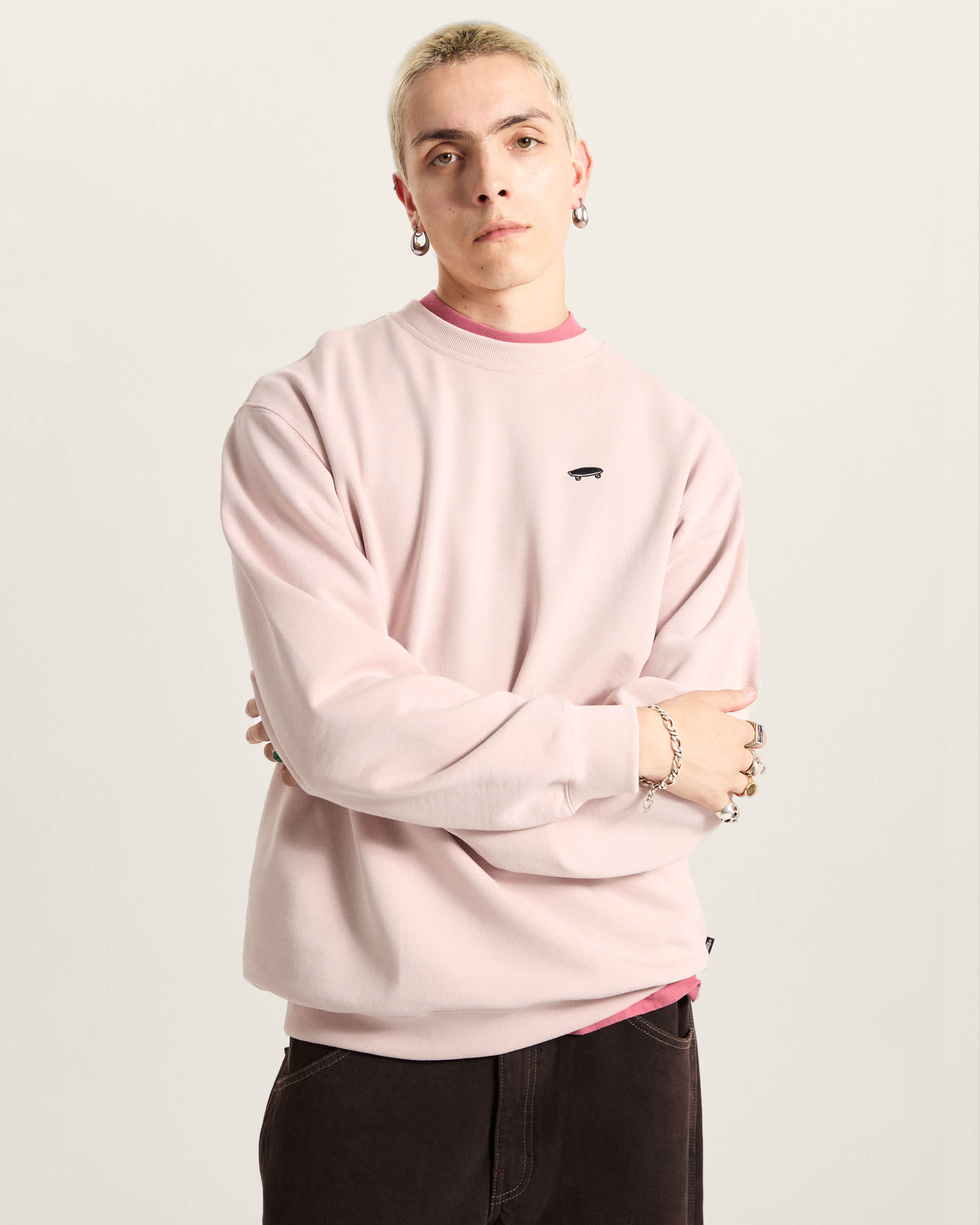 Salton RundhalsSweatshirt VANS Rosa ALT2