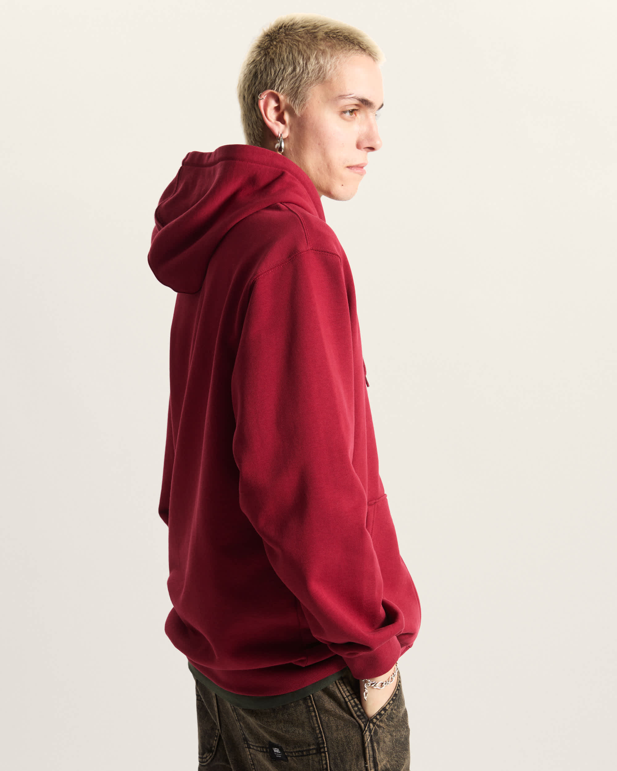 Salton Loose Hoodie mit Reiverschluss VANS Bordeaux ALT4