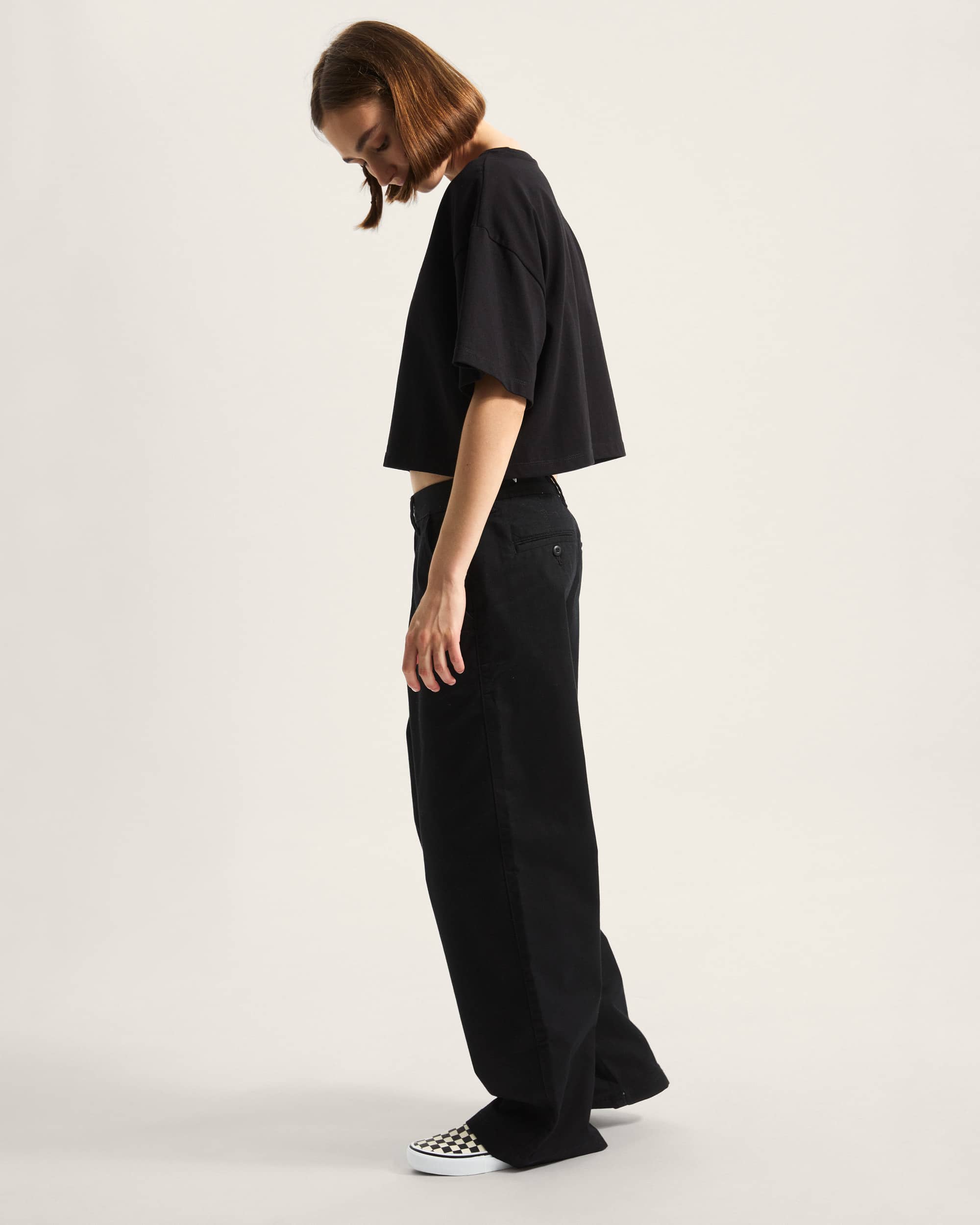 Salton Crop TShirt VANS Schwarz ALT5