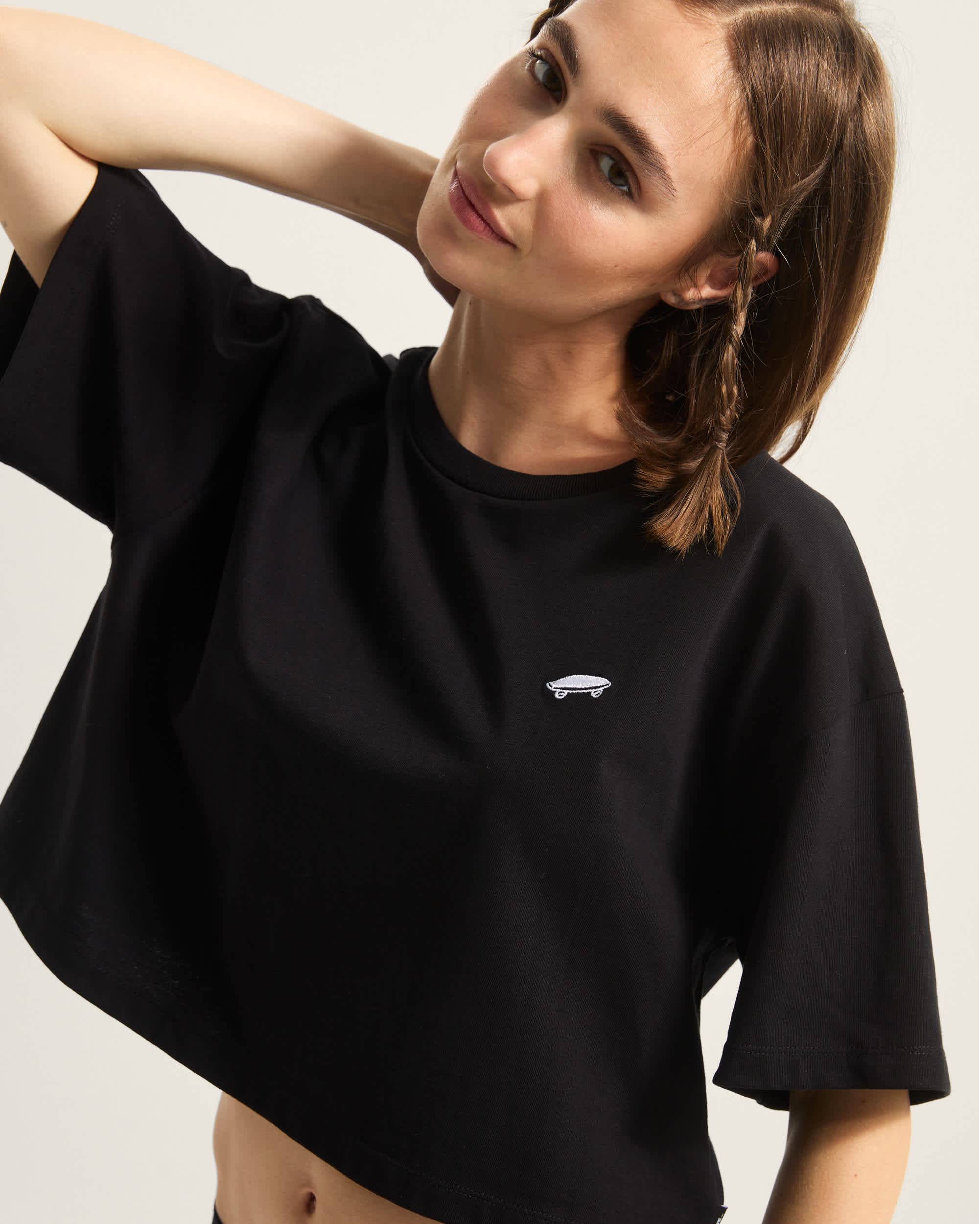 Salton Crop TShirt VANS Schwarz ALT6