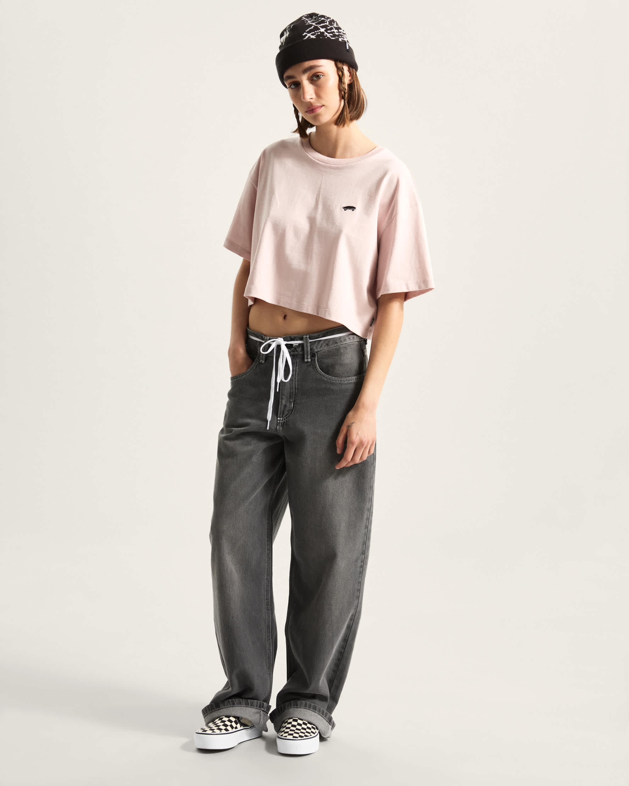 Salton Relax Crop TShirt VANS Rosa ALT4