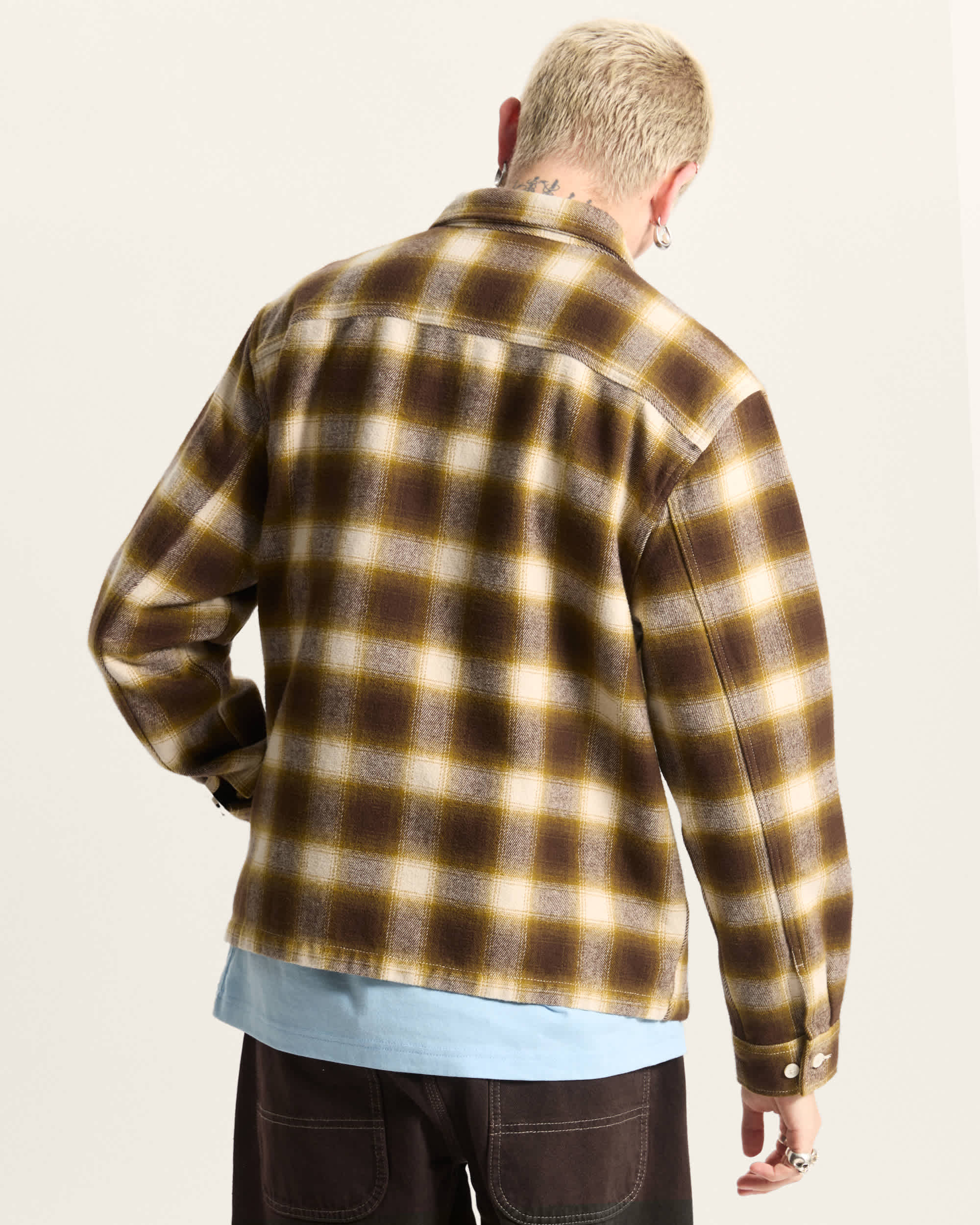 Crestmont Plaid Shacket VANS Beige ALT3
