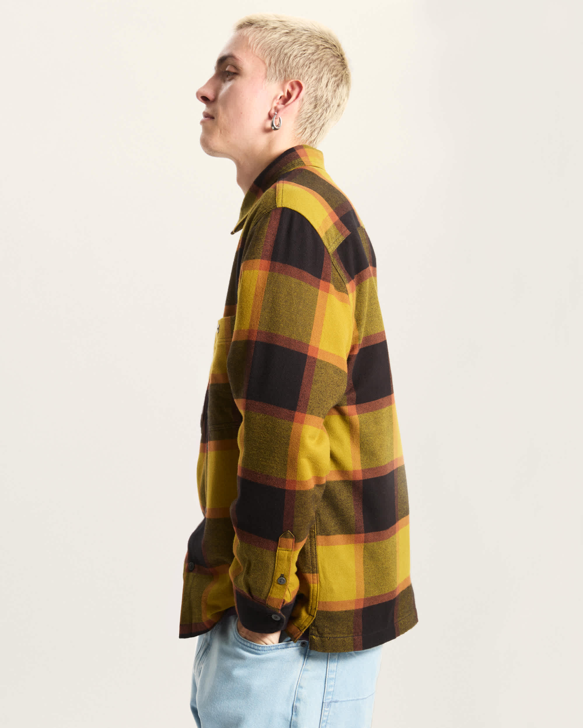 Camicia in flanella con motivo scozzese Larkspur VANS Oro ALT4