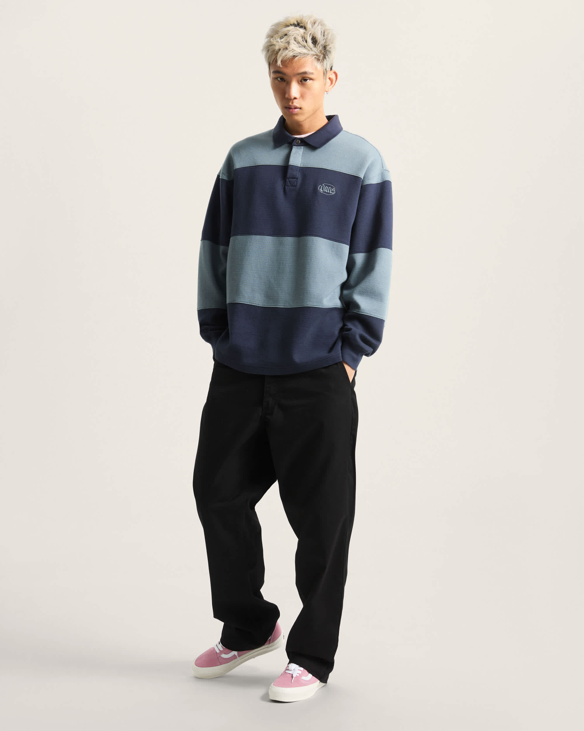 Bowman Rugby Langarmshirt VANS Blau ALT5