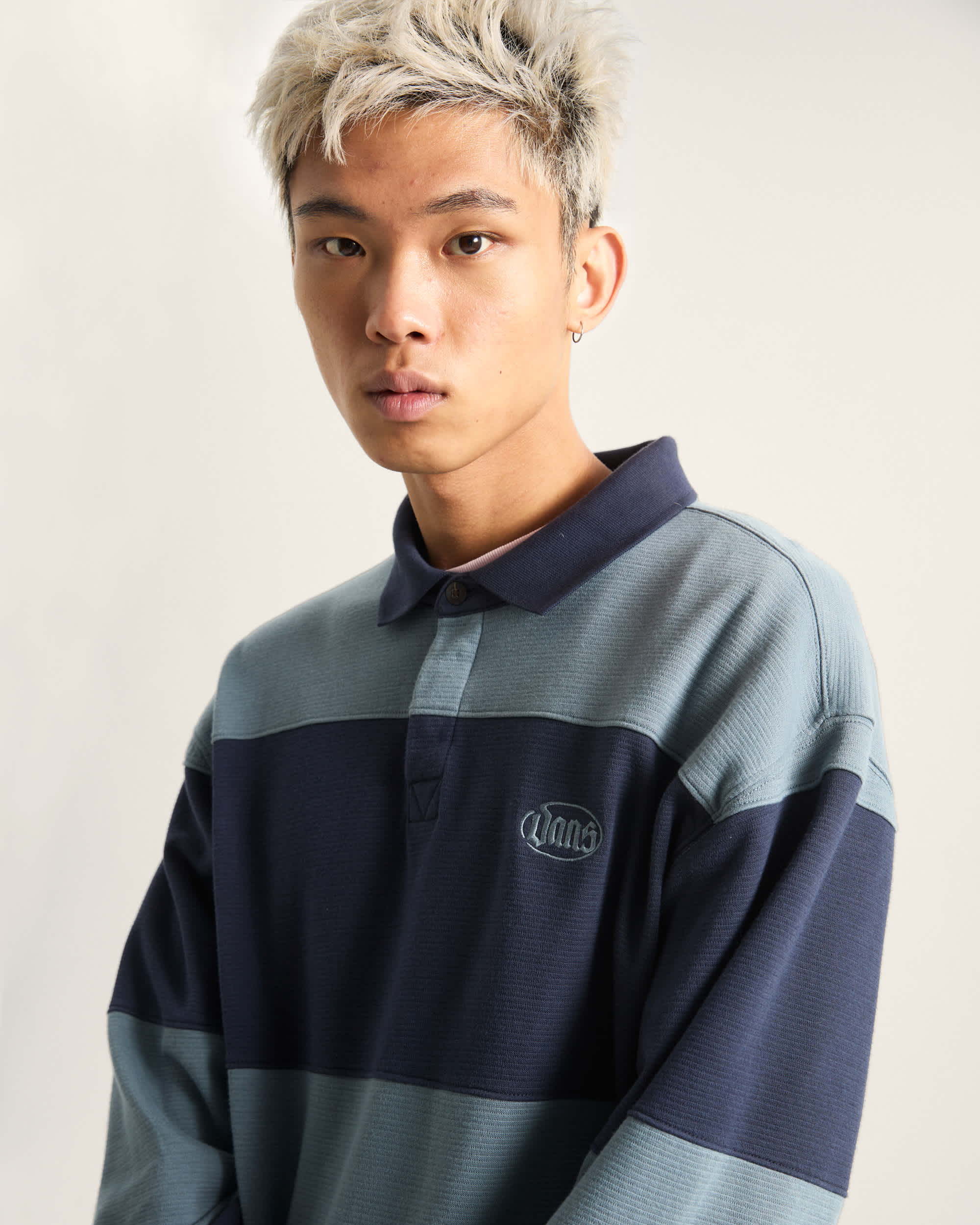 Bowman Rugby Langarmshirt VANS Blau ALT6