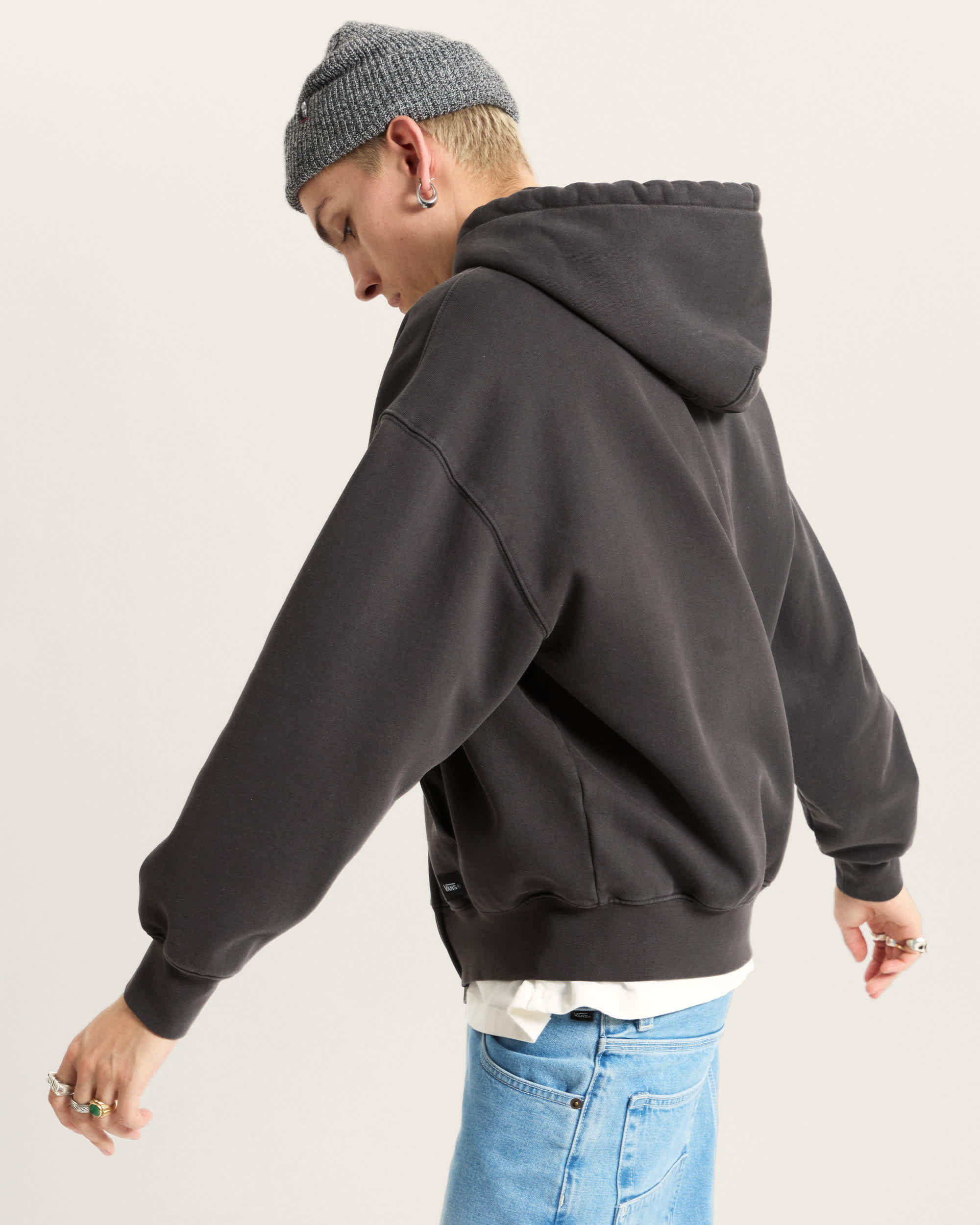 Premium Hoodie mit Reiverschluss VANS Schwarz ALT4