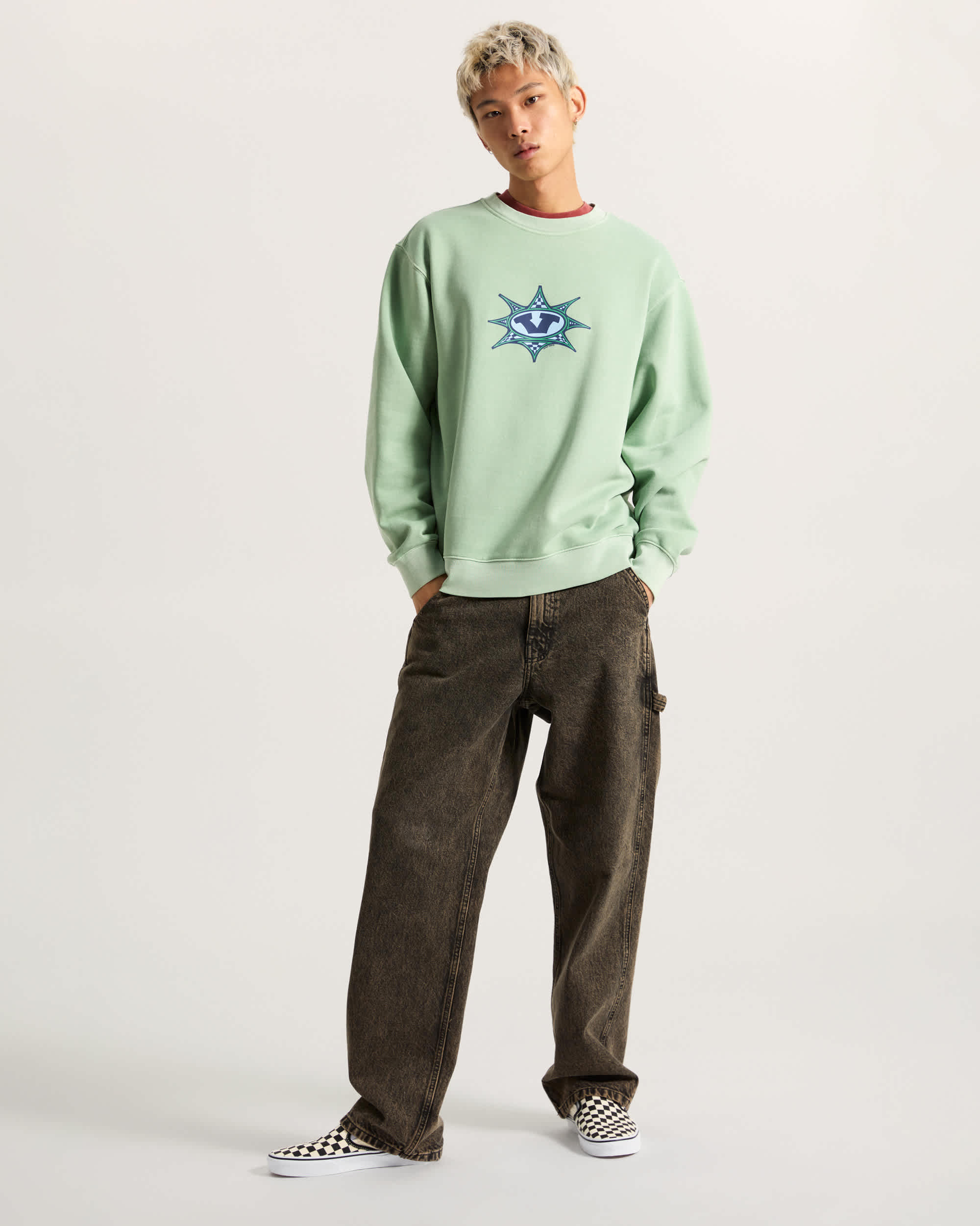 Felpa Star Checker VANS Verde ALT5
