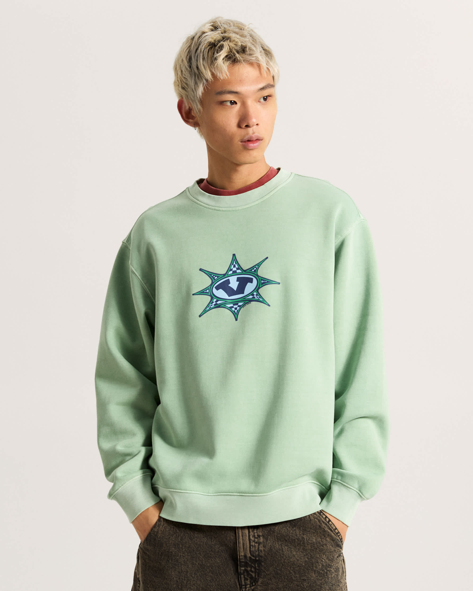 Felpa Star Checker VANS Verde ALT2