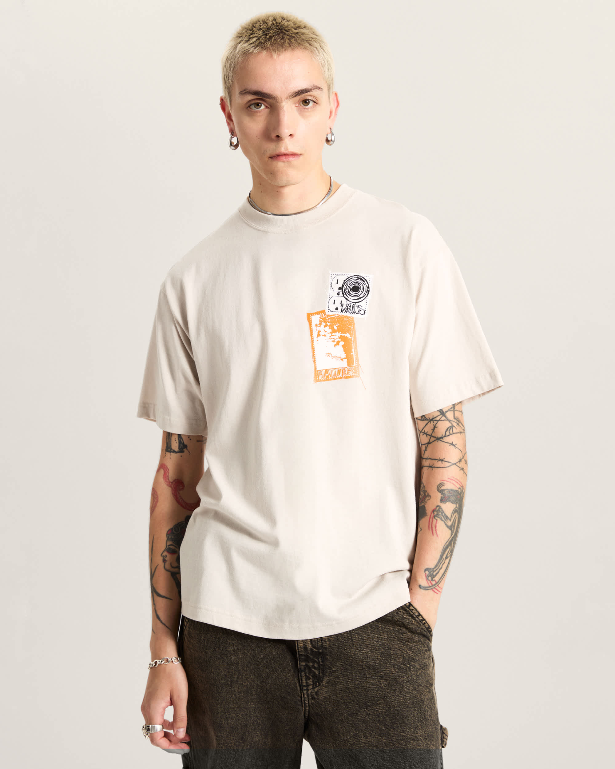 Punk Patch TShirt VANS Beige ALT2