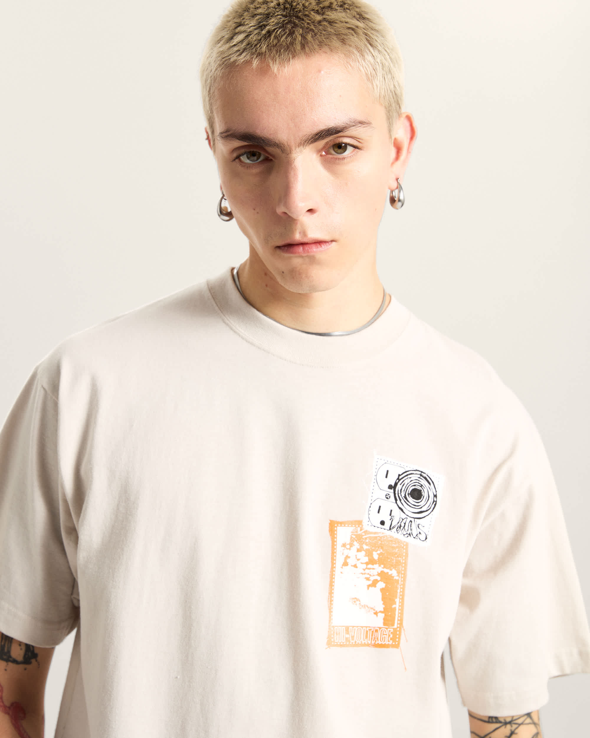 Punk Patch TShirt VANS Beige ALT5