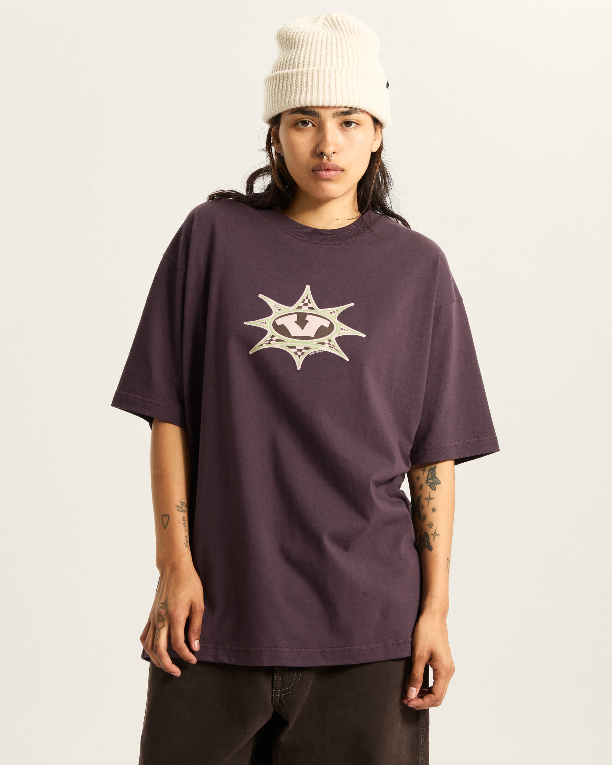 Tshirt Star Checker VANS Bleu ALT5