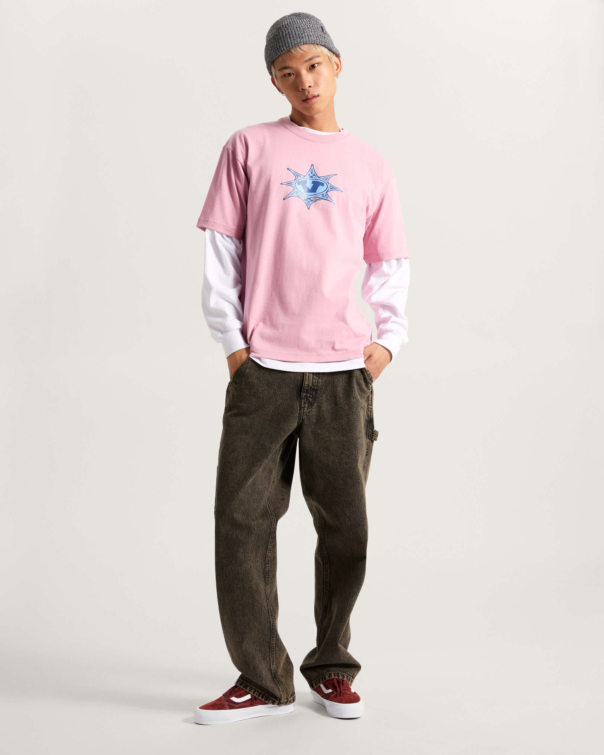 Star Checker TShirt VANS Rosa ALT4