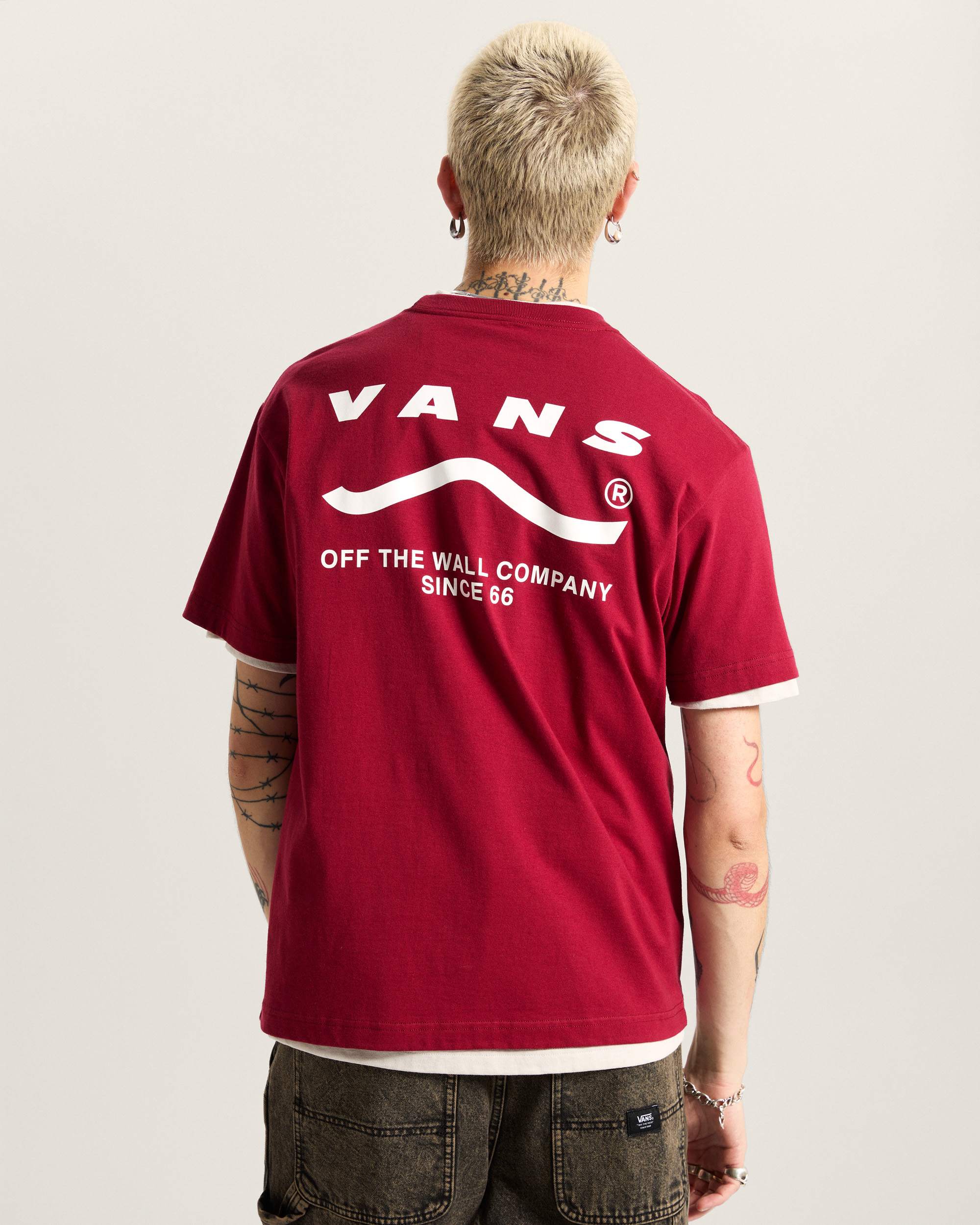 Tshirt Determined VANS Bordeaux ALT3